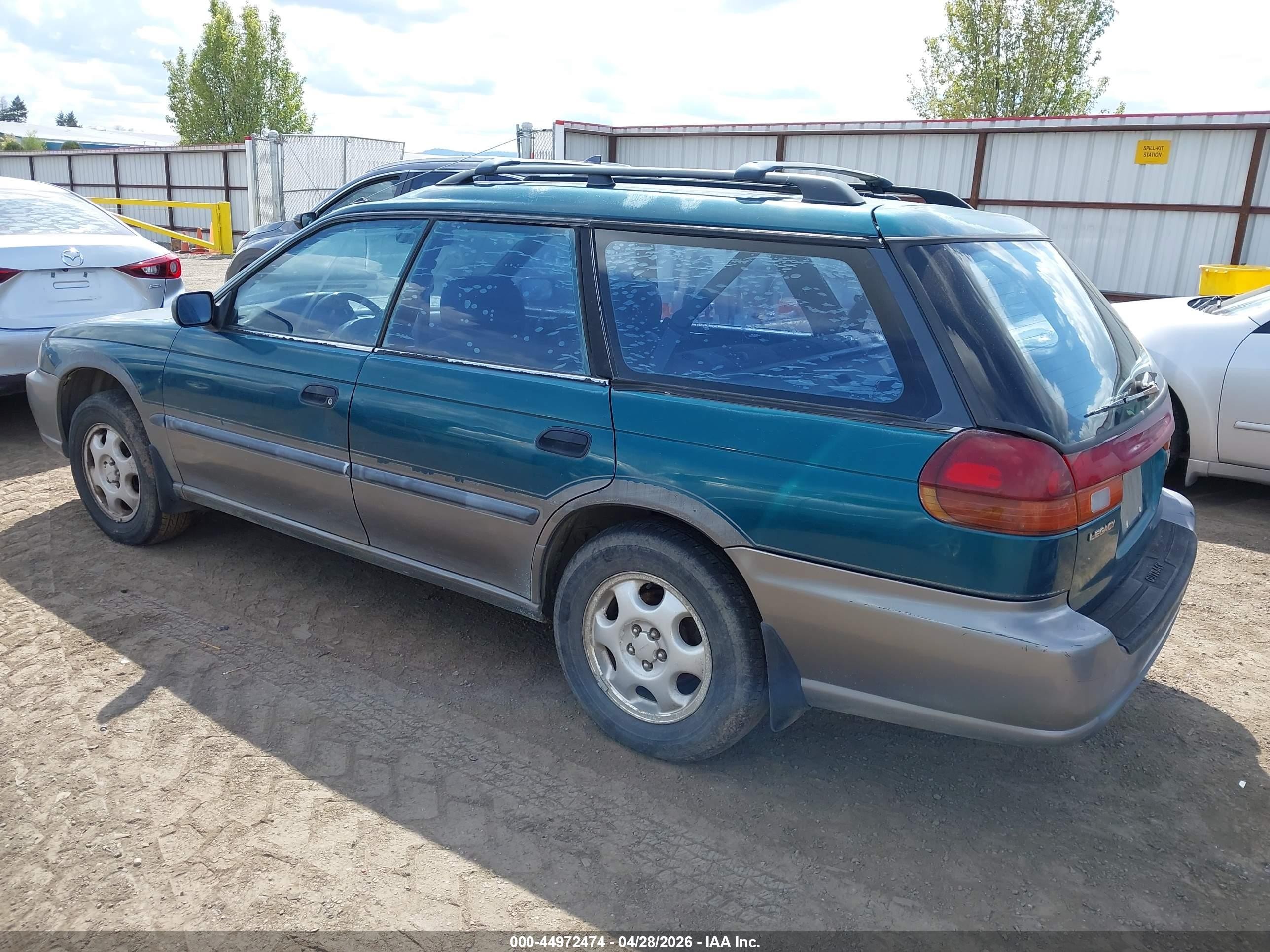 1996 Subaru Legacy Outback Зеленый vin: 4S3BG6857T7371224