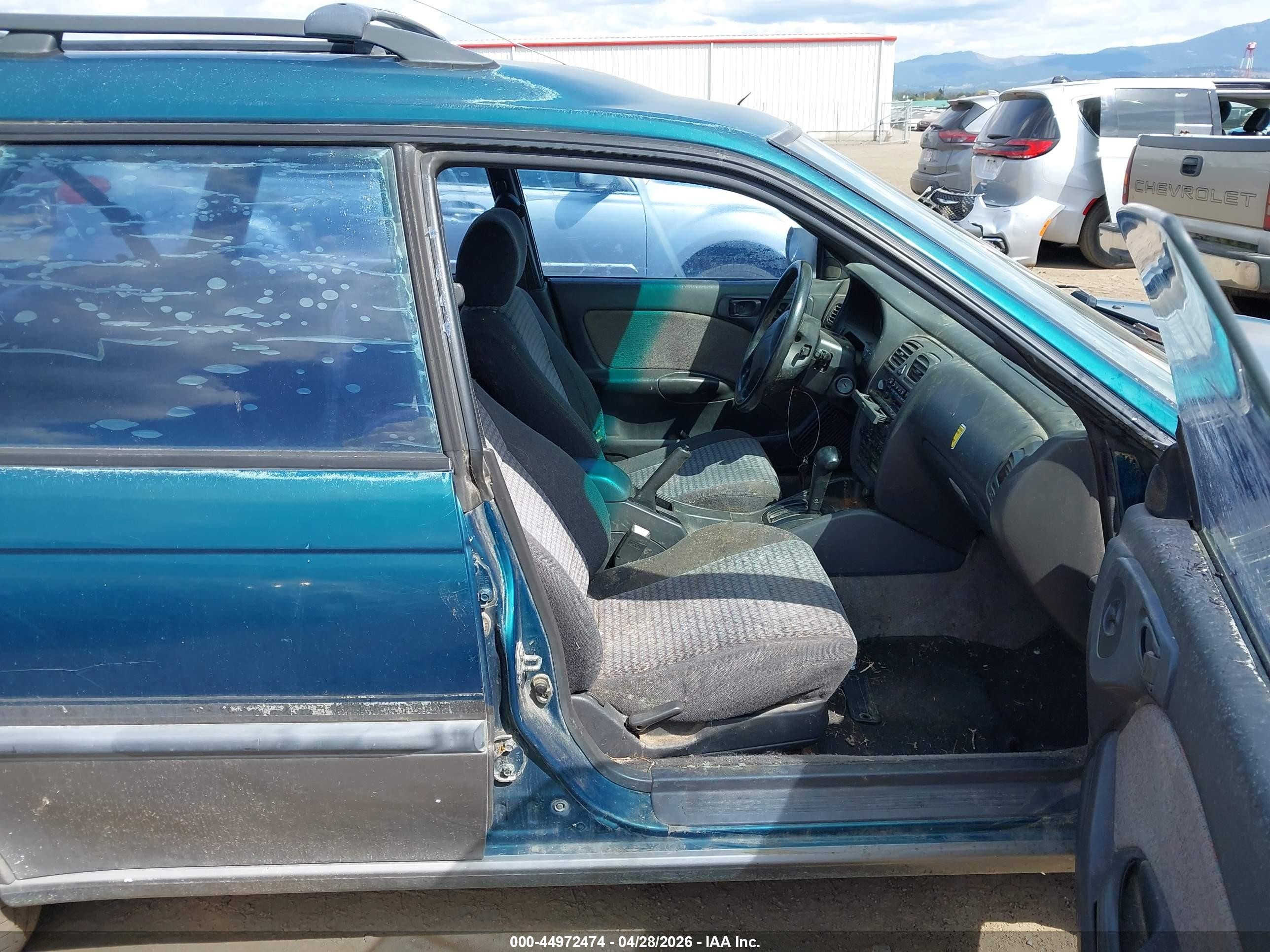 1996 Subaru Legacy Outback Зеленый vin: 4S3BG6857T7371224