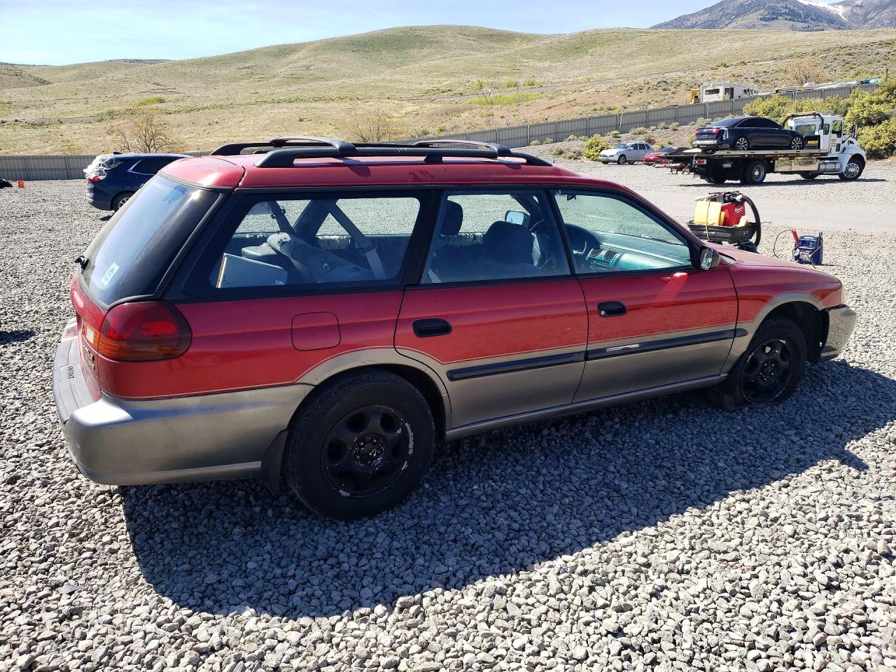 1997 Subaru Legacy Outback Red vin: 4S3BG6857V7610726