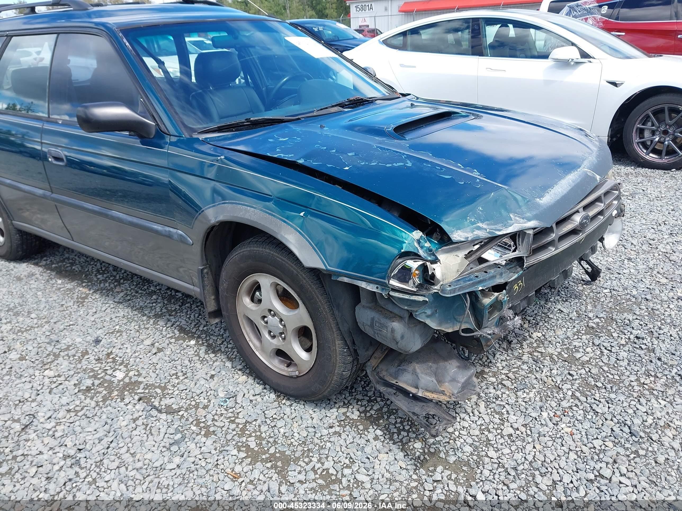 1997 Subaru Legacy Outback/outback Limited Green vin: 4S3BG6857V7654788