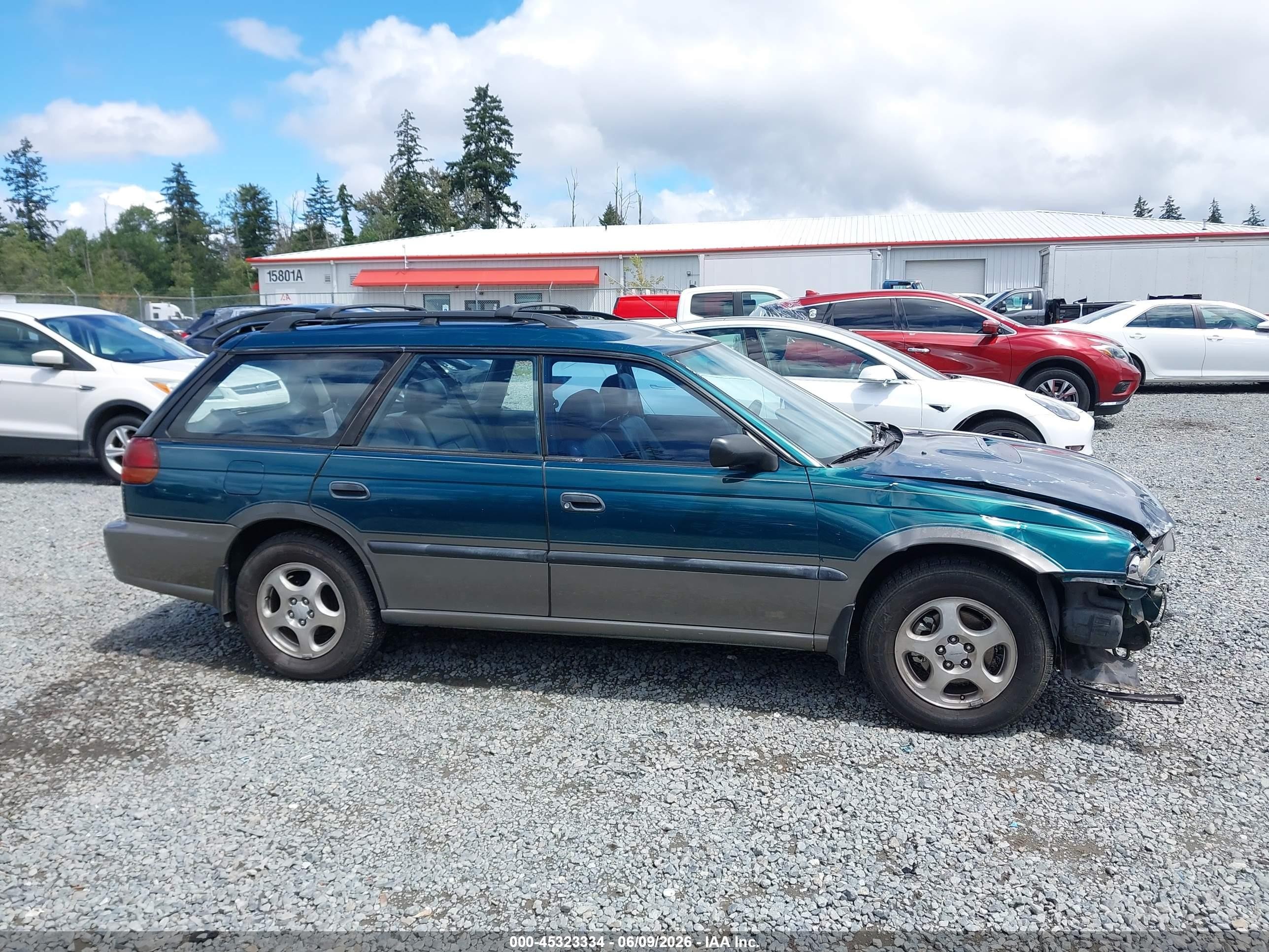 1997 Subaru Legacy Outback/outback Limited Green vin: 4S3BG6857V7654788