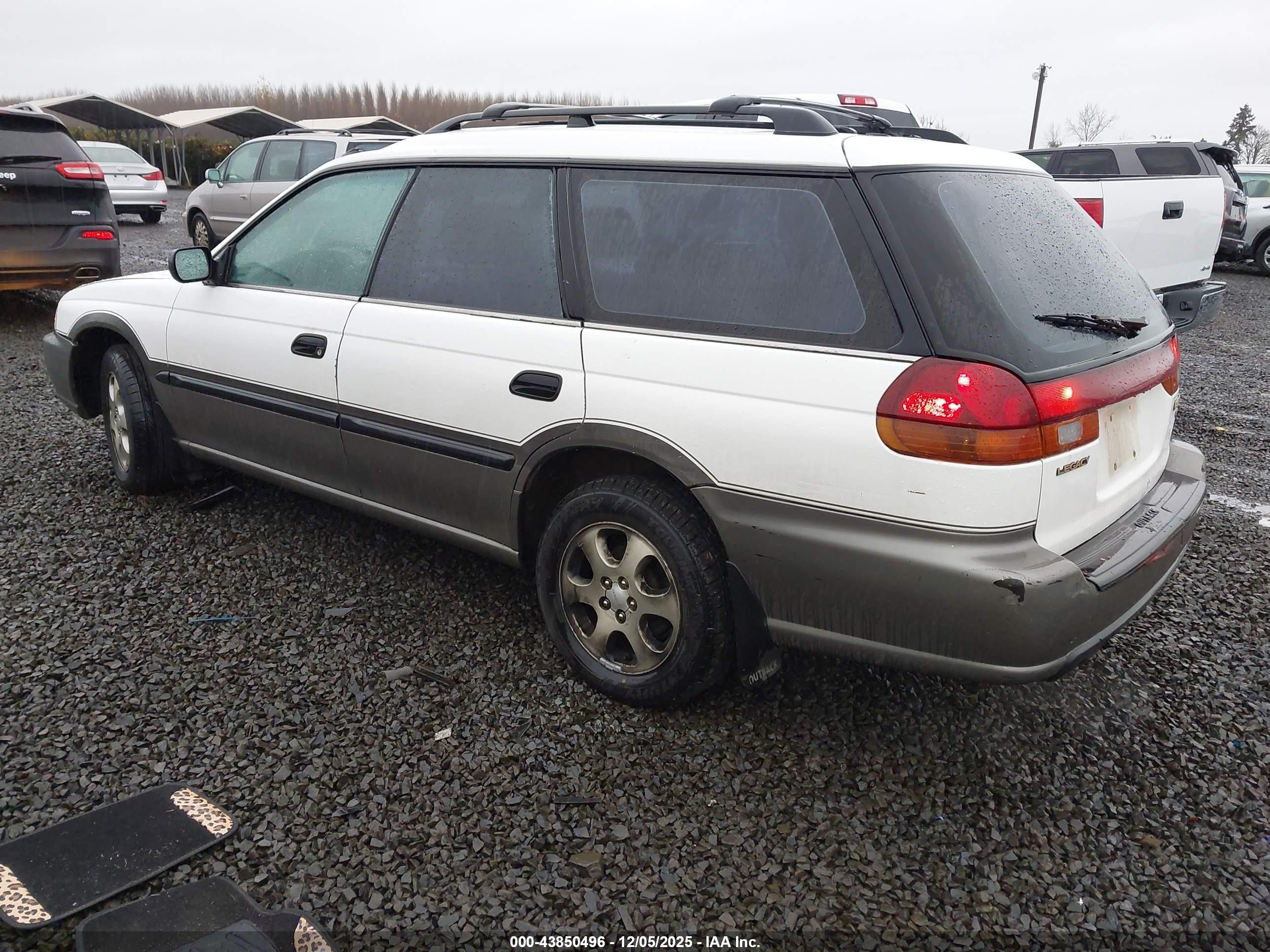 1998 Subaru Legacy Outback/outback Limited/outback Sport White vin: 4S3BG6857W7601574