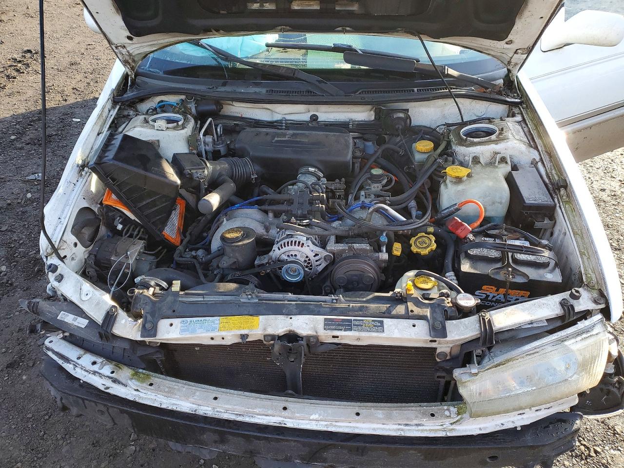 1999 Subaru Legacy Outback White vin: 4S3BG6857X6601811