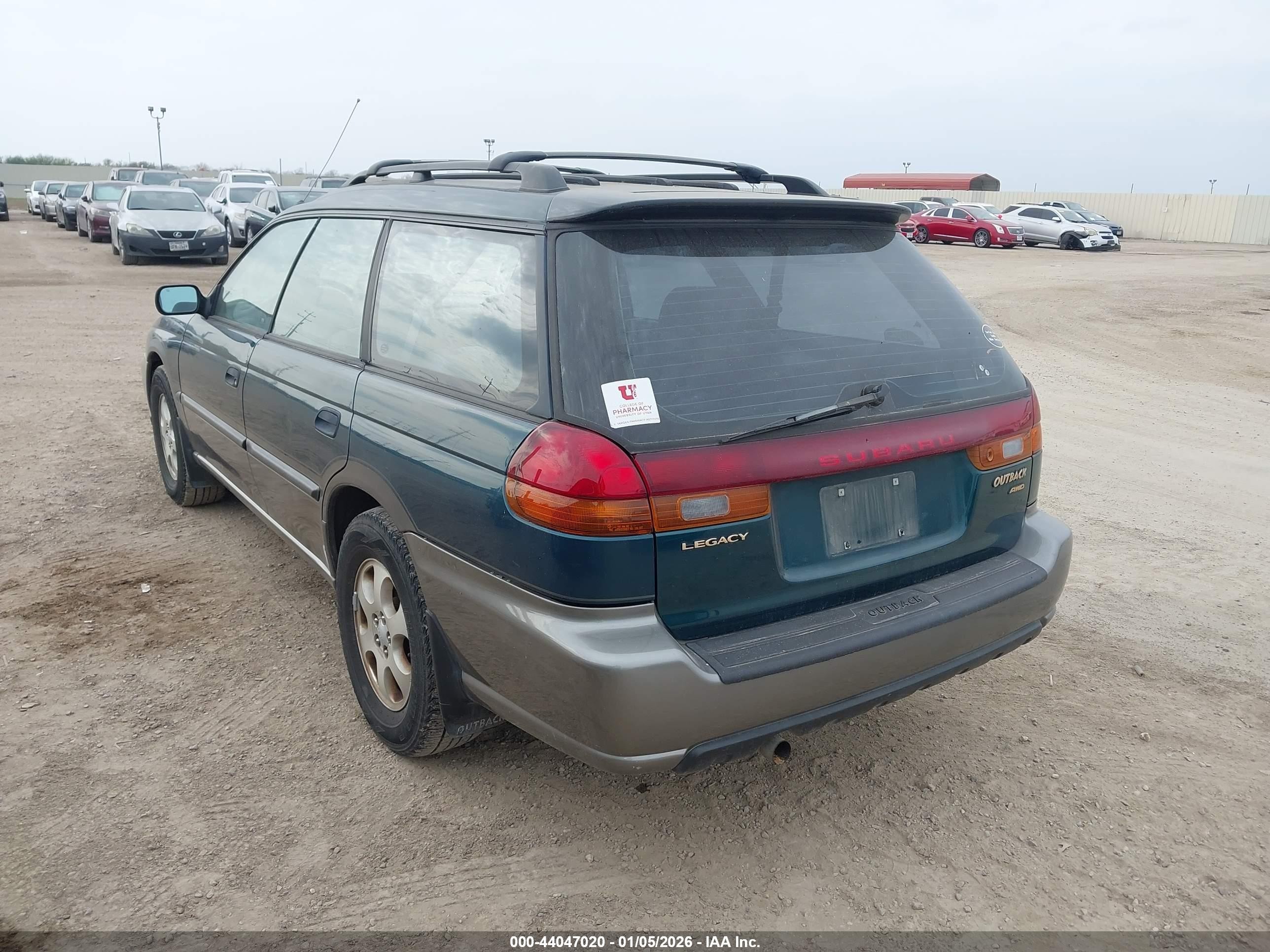 1999 Subaru Legacy 30th Ann. Outback Ltd./outback Green vin: 4S3BG6858X7623827