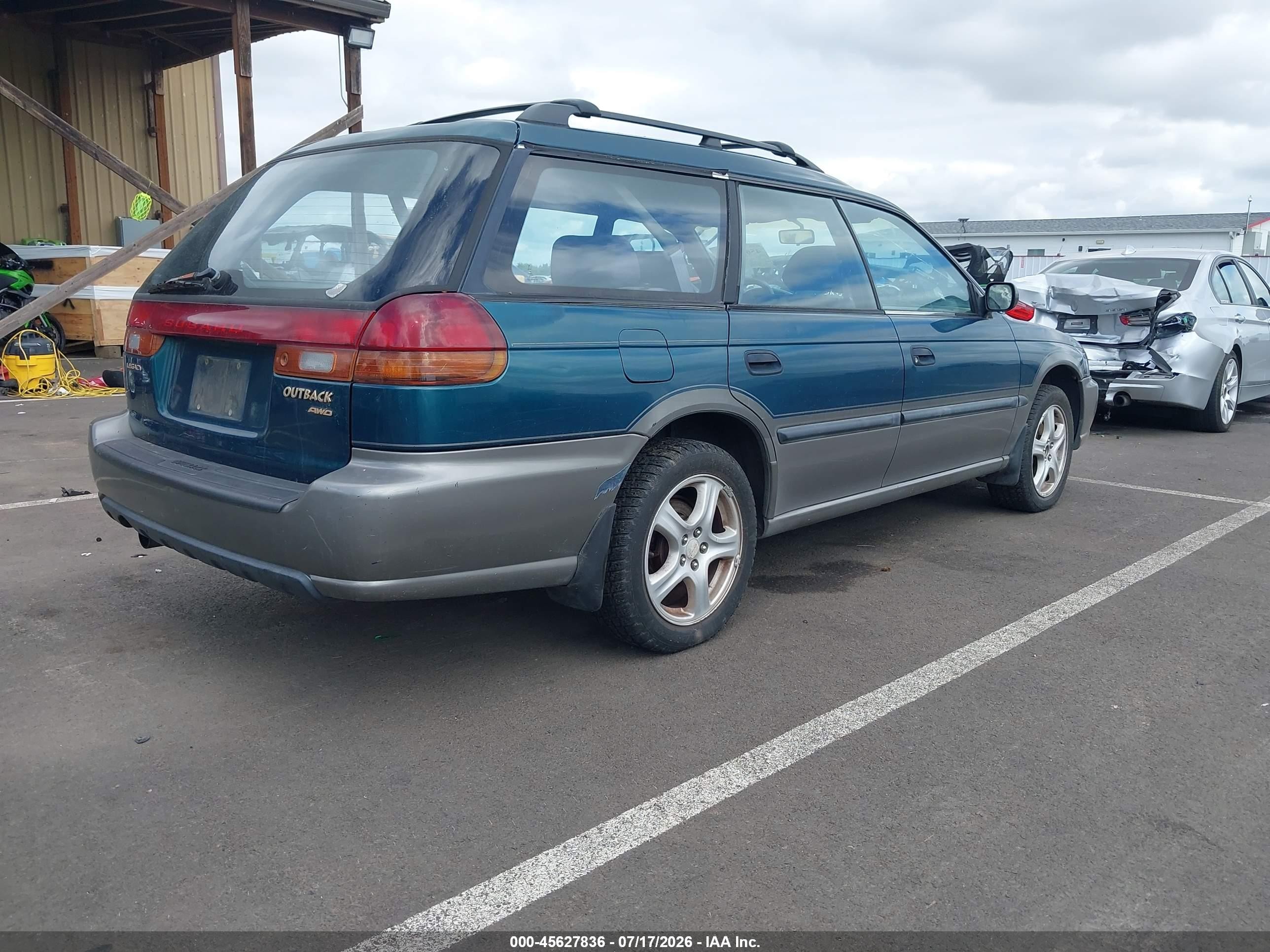 1997 Subaru Legacy Outback/outback Limited Green vin: 4S3BG6859V7600151