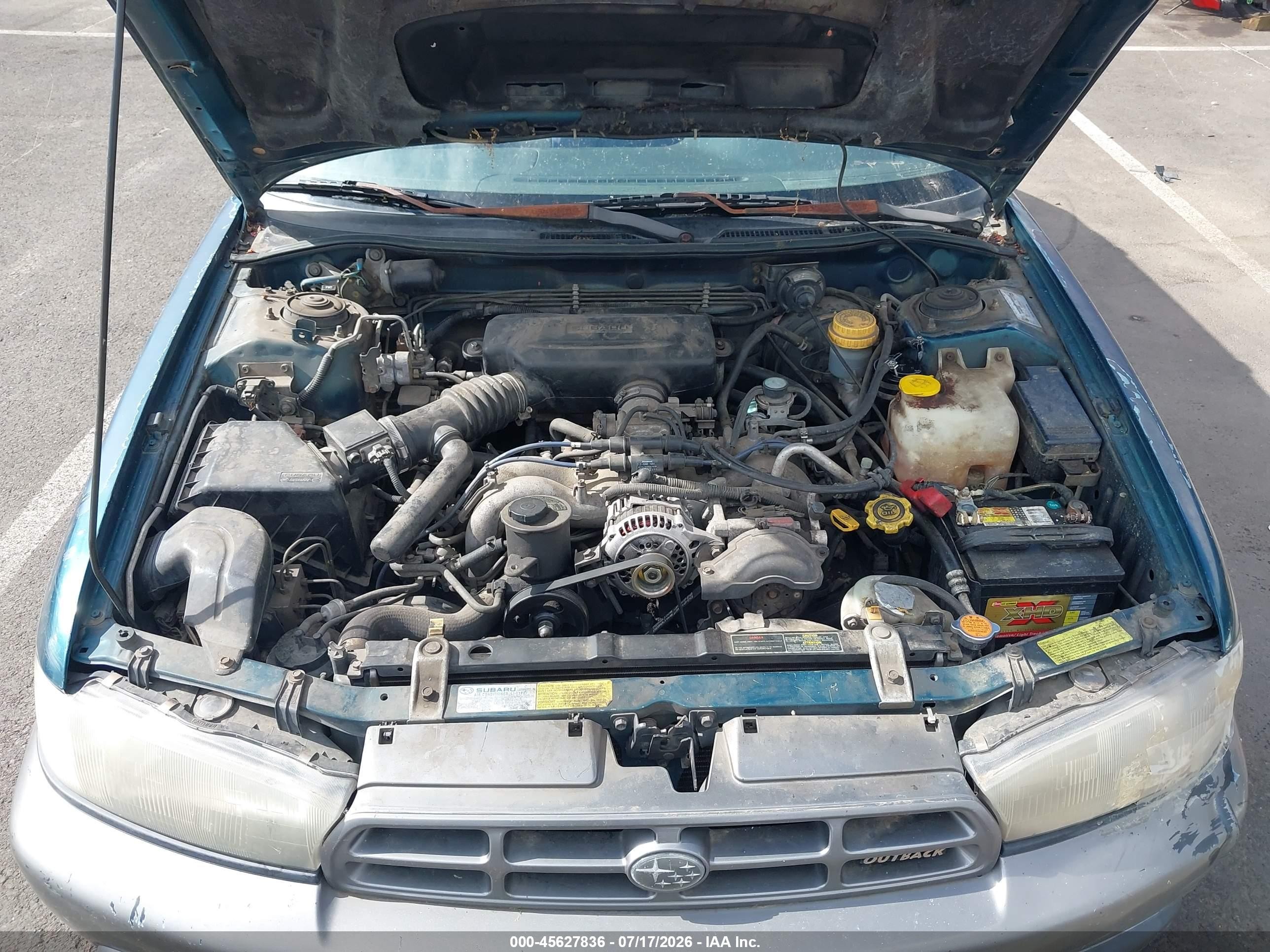 1997 Subaru Legacy Outback/outback Limited Green vin: 4S3BG6859V7600151