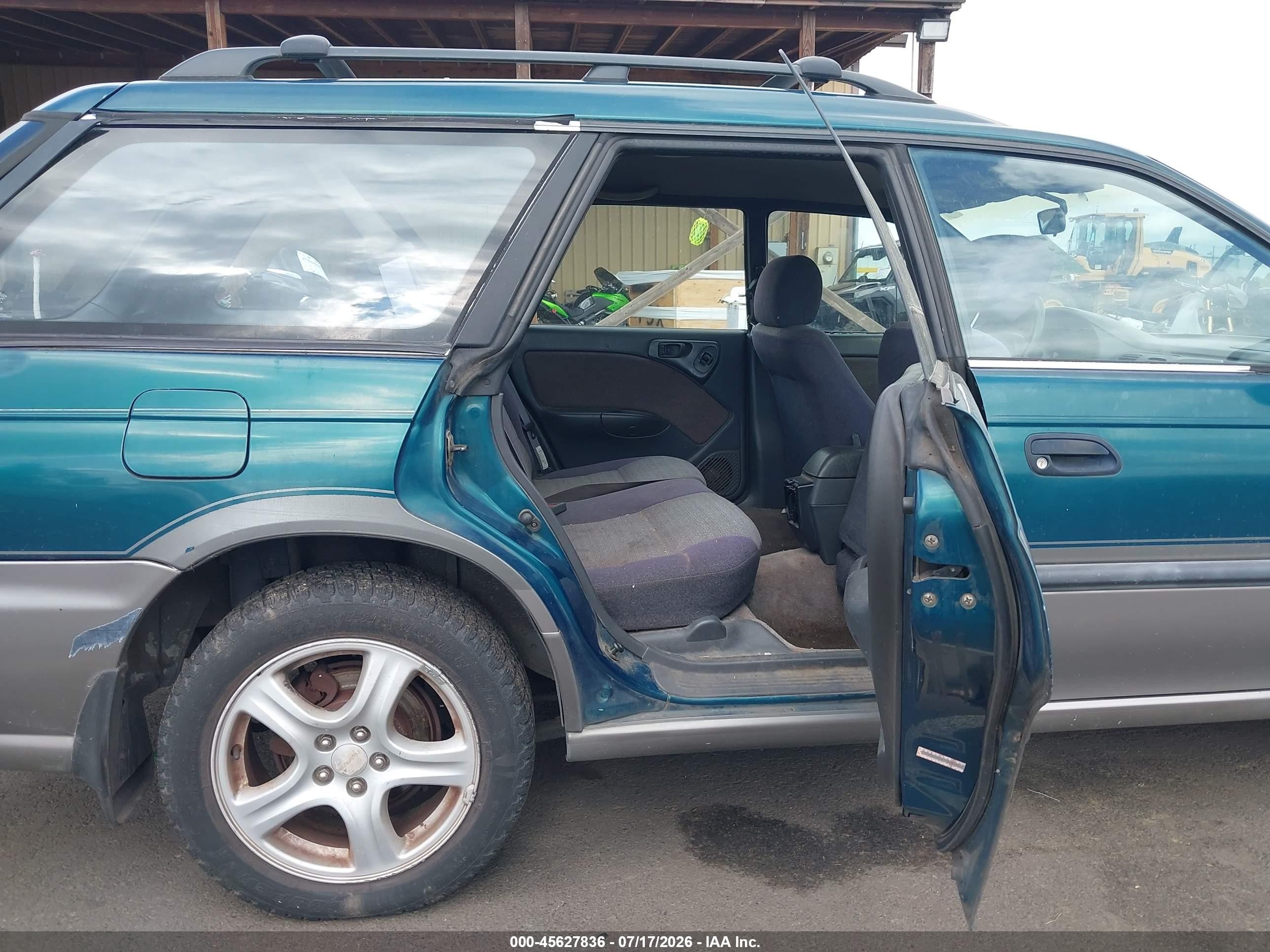 1997 Subaru Legacy Outback/outback Limited Green vin: 4S3BG6859V7600151