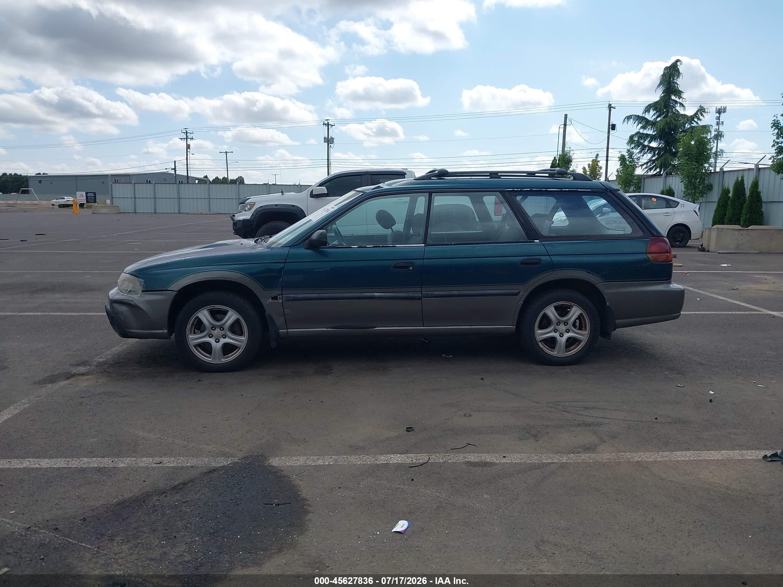 1997 Subaru Legacy Outback/outback Limited Green vin: 4S3BG6859V7600151