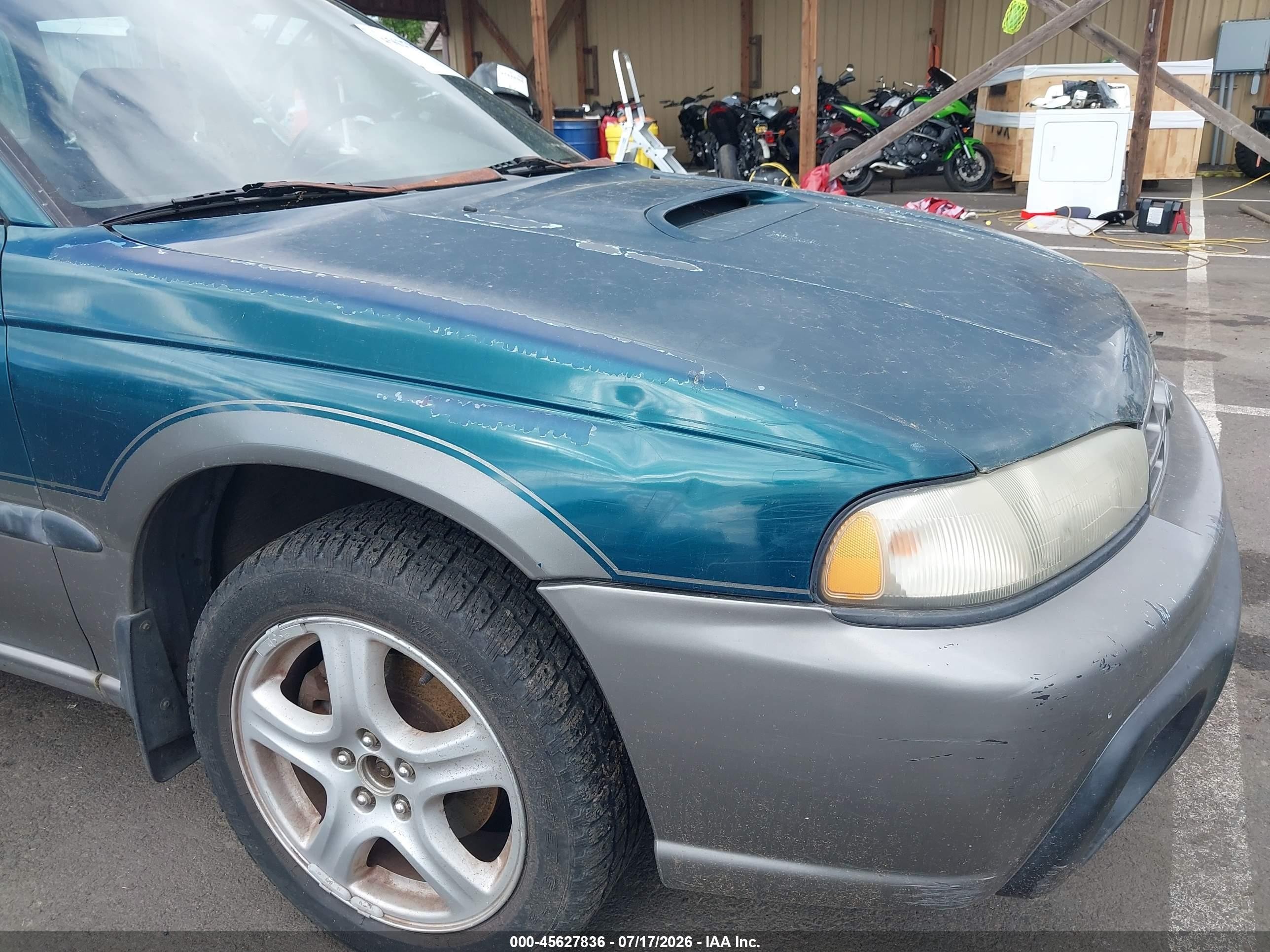 1997 Subaru Legacy Outback/outback Limited Green vin: 4S3BG6859V7600151