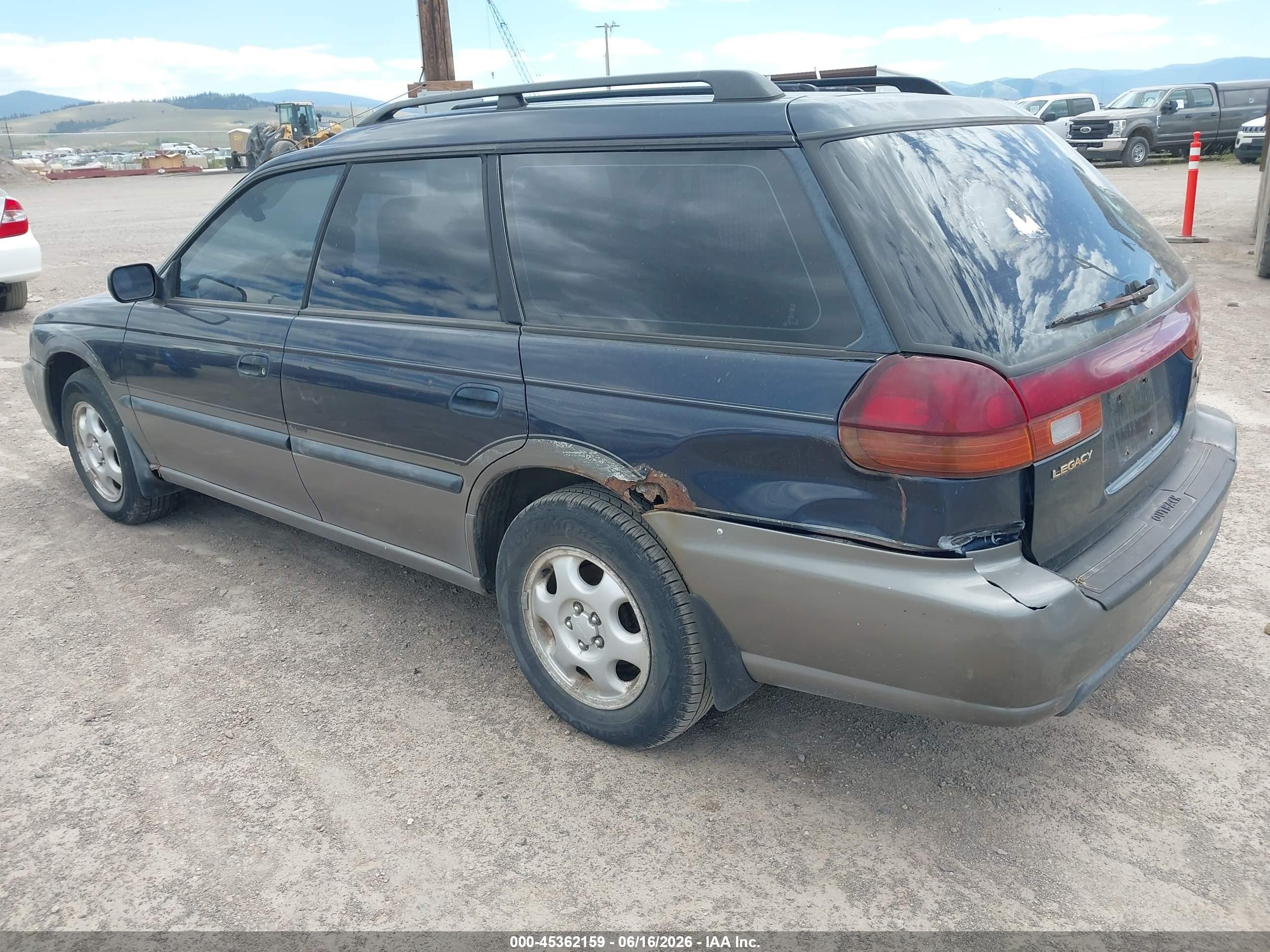 1997 Subaru Legacy Outback/outback Limited Blue vin: 4S3BG6859V7607987