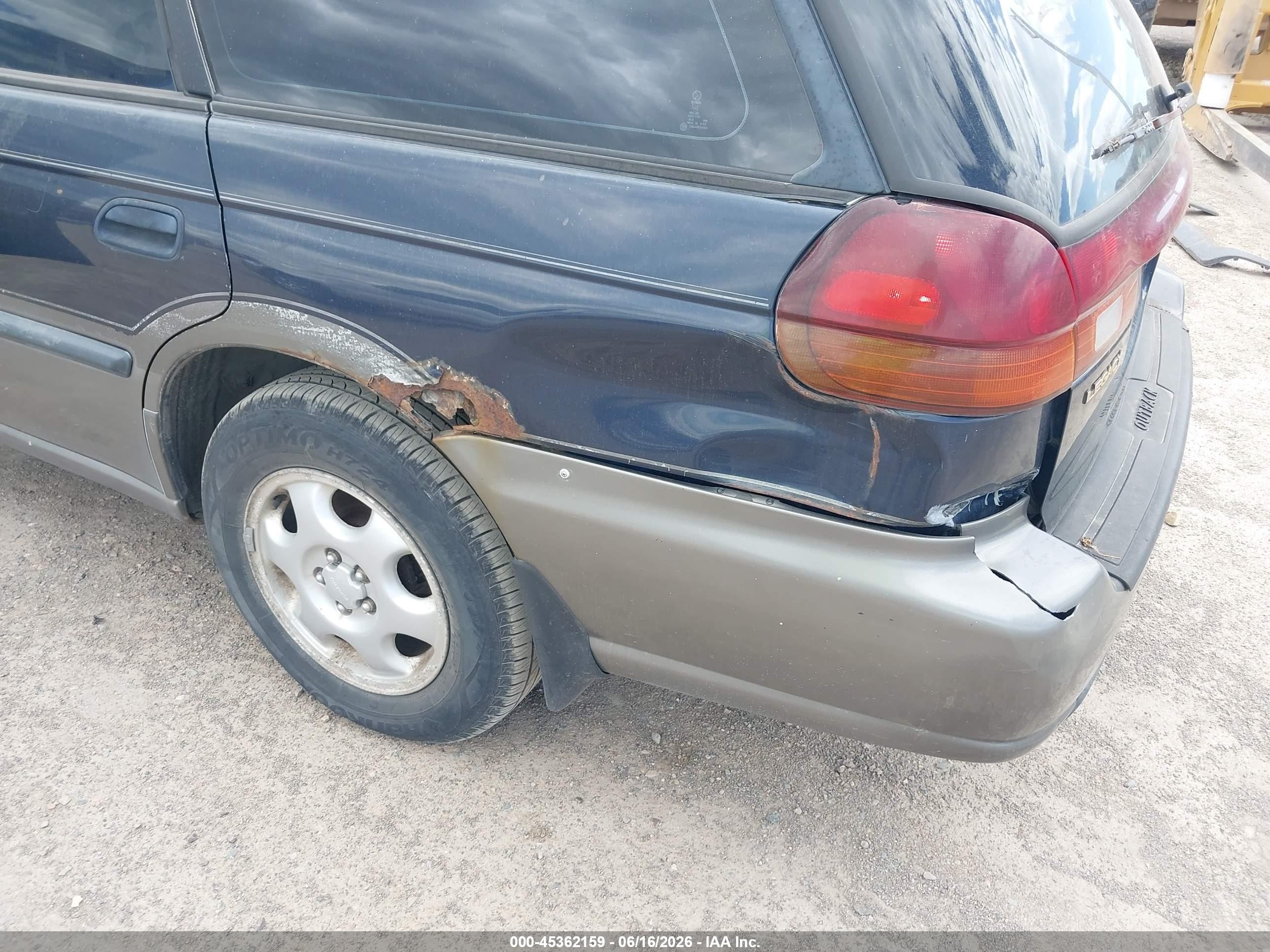 1997 Subaru Legacy Outback/outback Limited Blue vin: 4S3BG6859V7607987