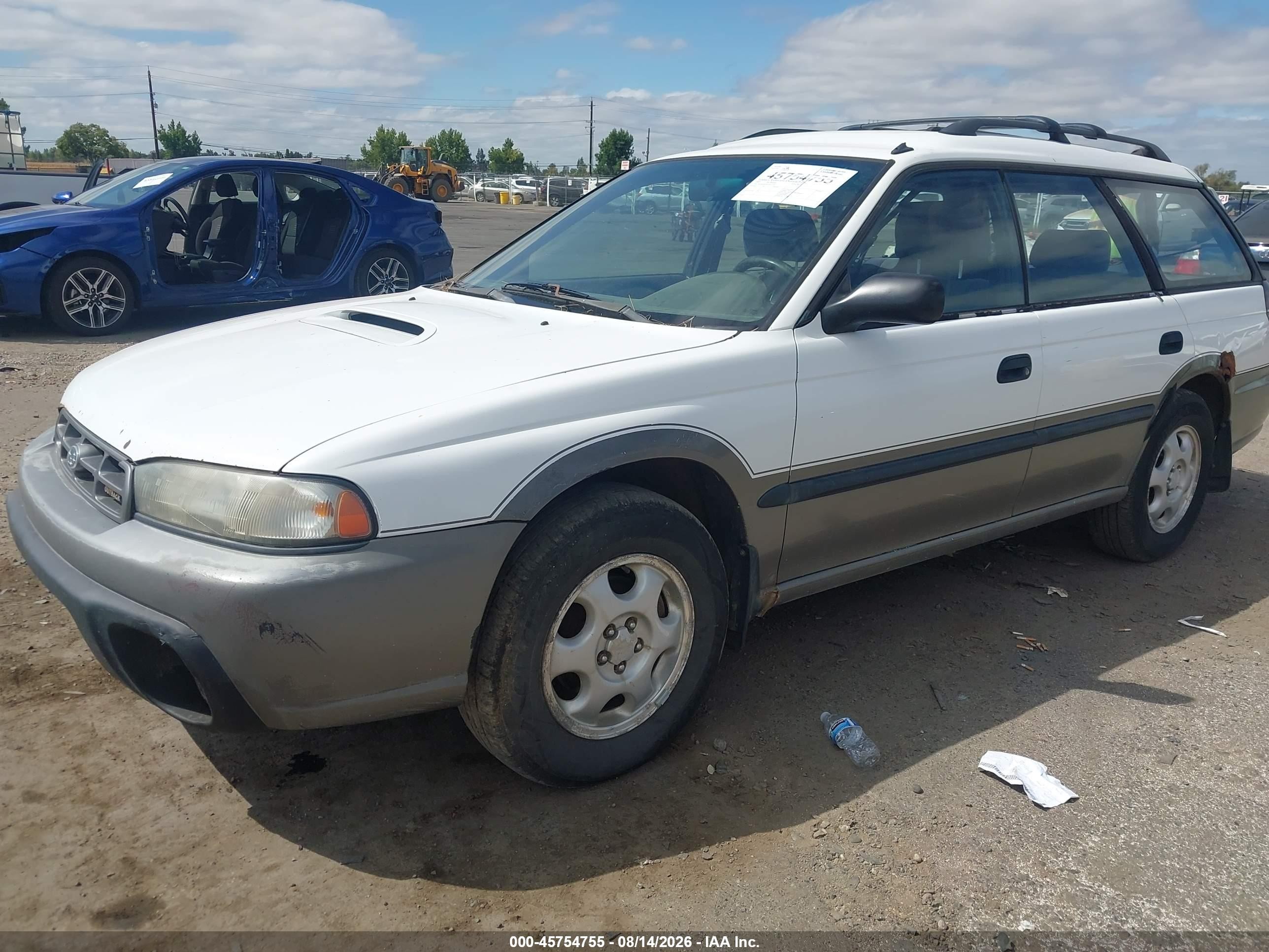 1997 Subaru Legacy Outback/outback Limited White vin: 4S3BG685XV7617539