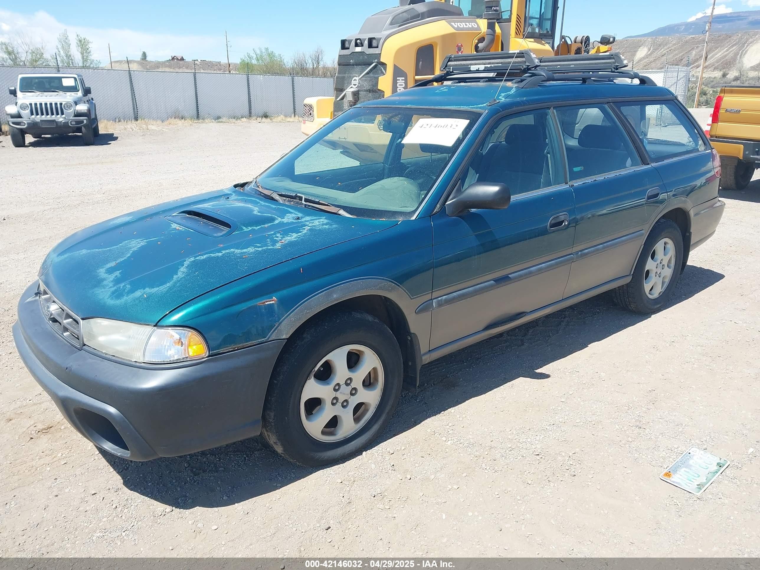 1998 Subaru Legacy Outback/outback Limited/outback Sport Зеленый vin: 4S3BG685XW7600998