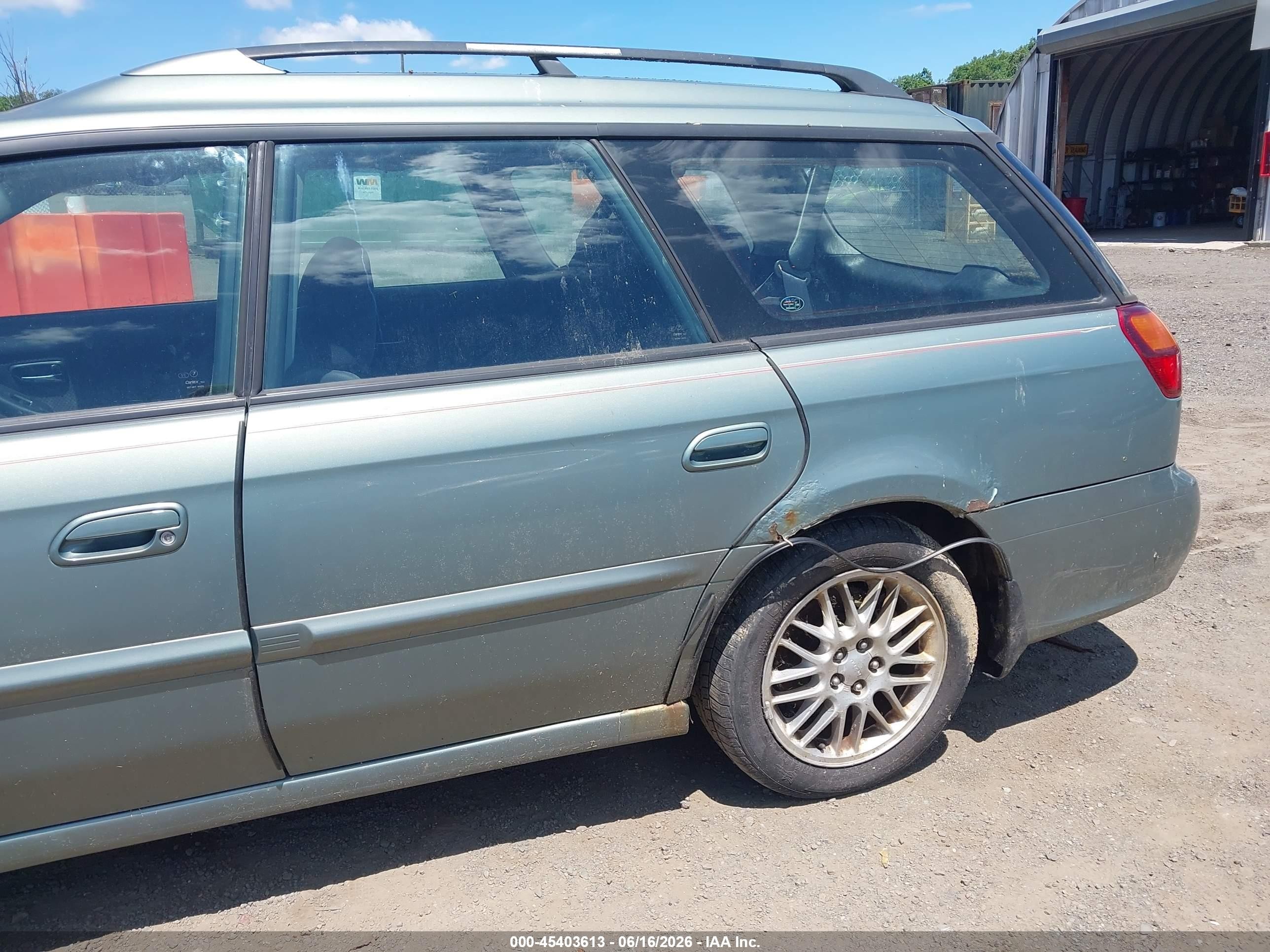 2003 Subaru Legacy L/l W/special Edition Package Green vin: 4S3BH635036306256