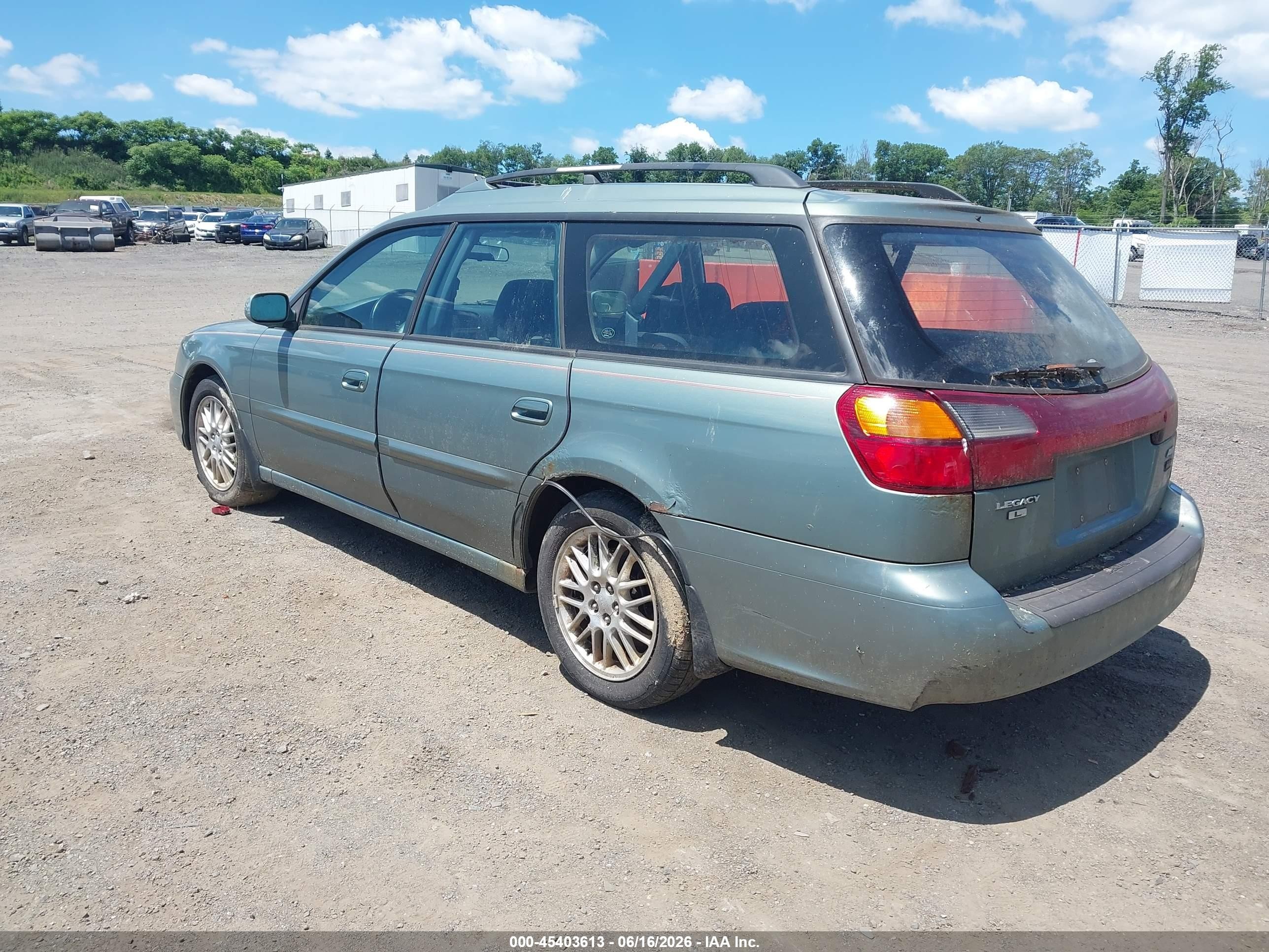 2003 Subaru Legacy L/l W/special Edition Package Green vin: 4S3BH635036306256