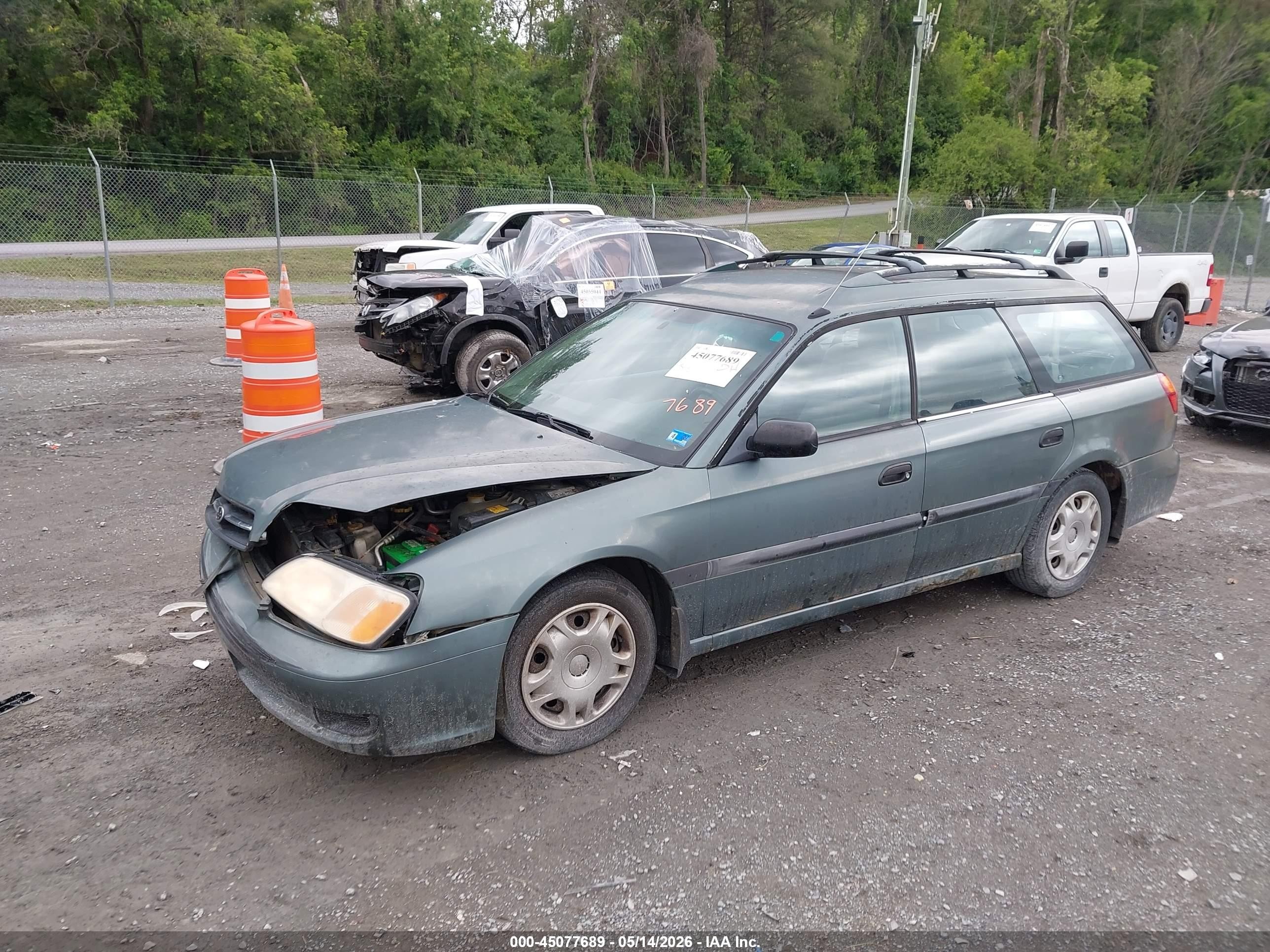 2001 Subaru Legacy L Green vin: 4S3BH635117305883