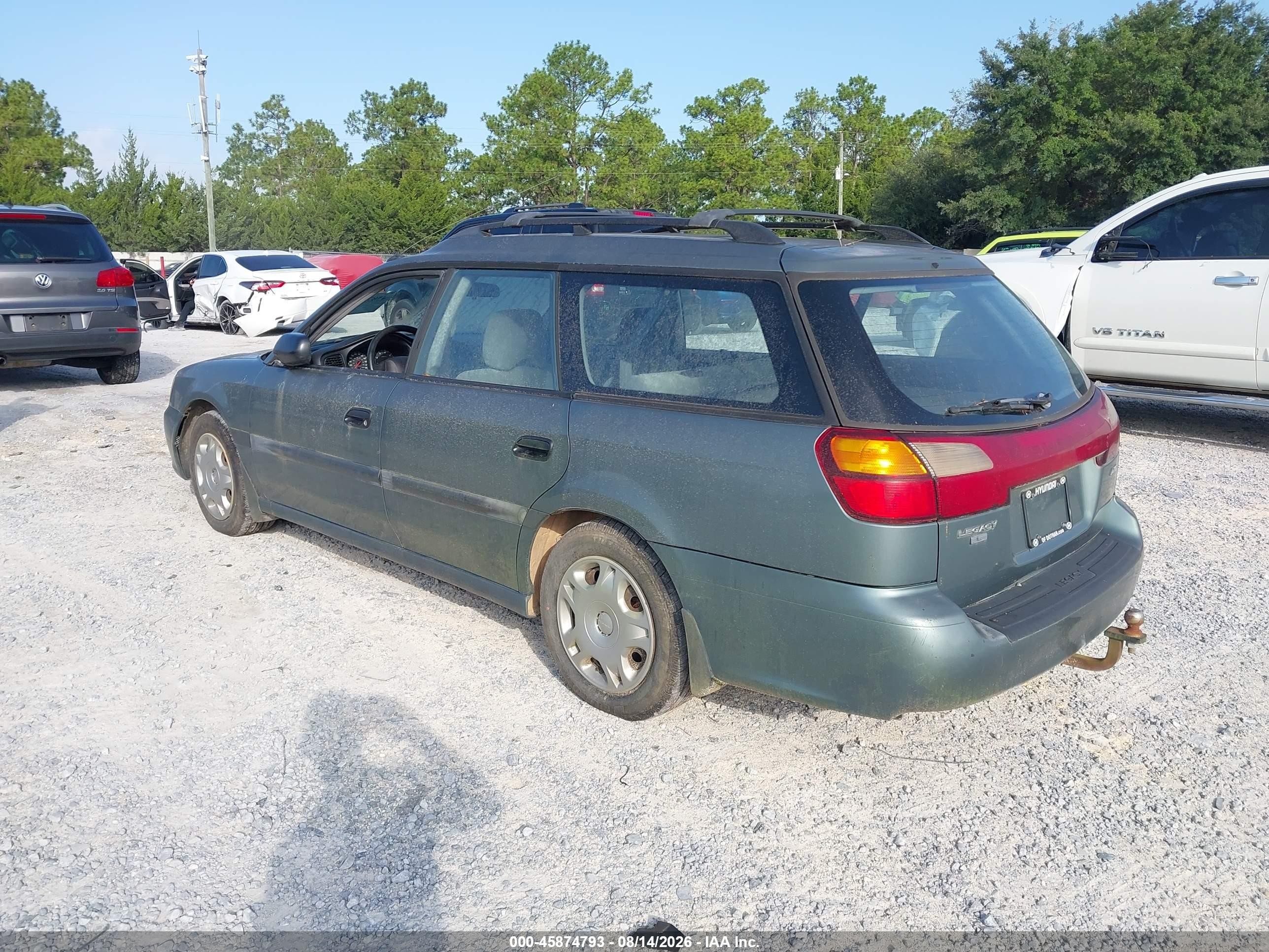 2001 Subaru Legacy L Green vin: 4S3BH635117308170