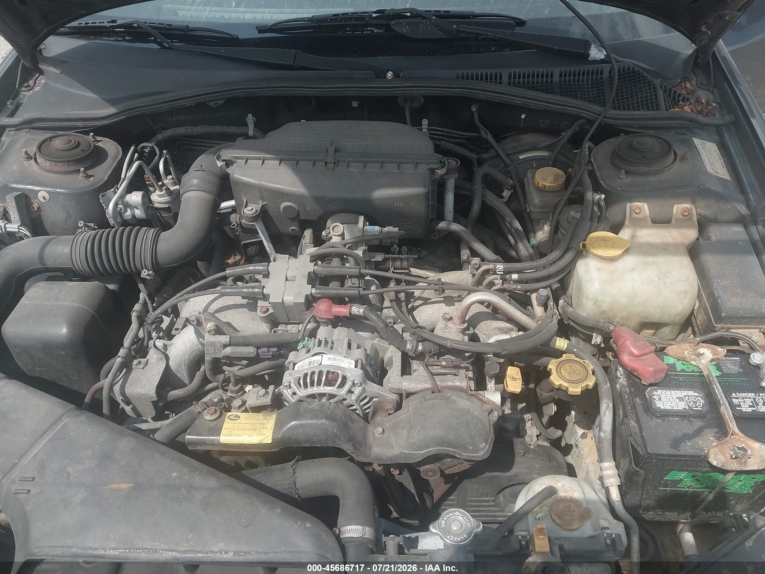 2002 Subaru Legacy L Black vin: 4S3BH635127302693