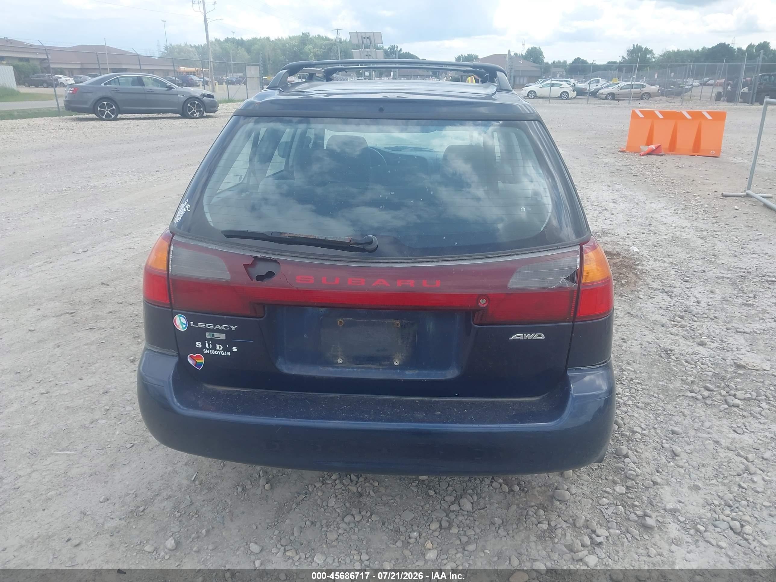 2002 Subaru Legacy L Black vin: 4S3BH635127302693