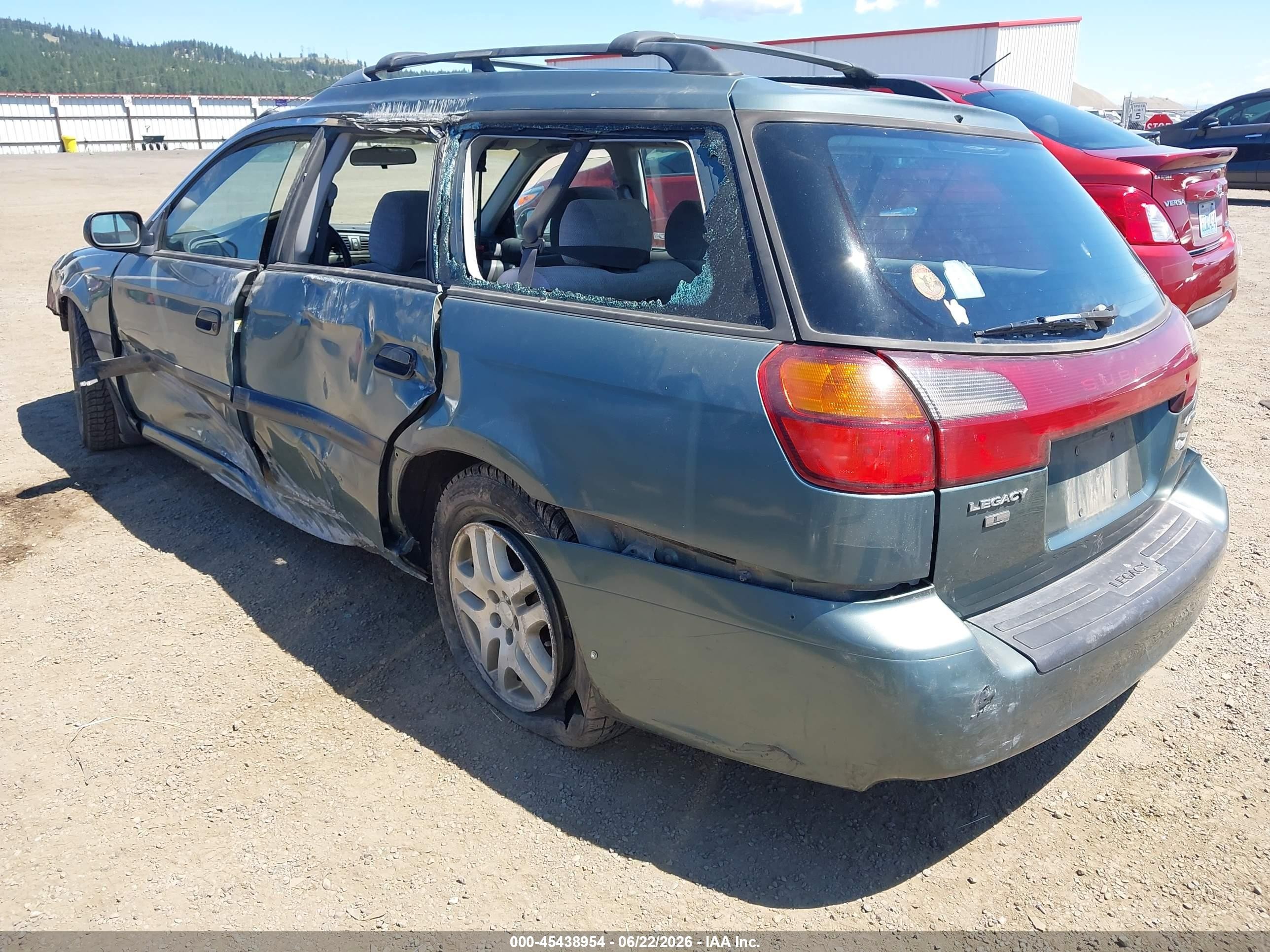 2000 Subaru Legacy L Green vin: 4S3BH6352Y7300427
