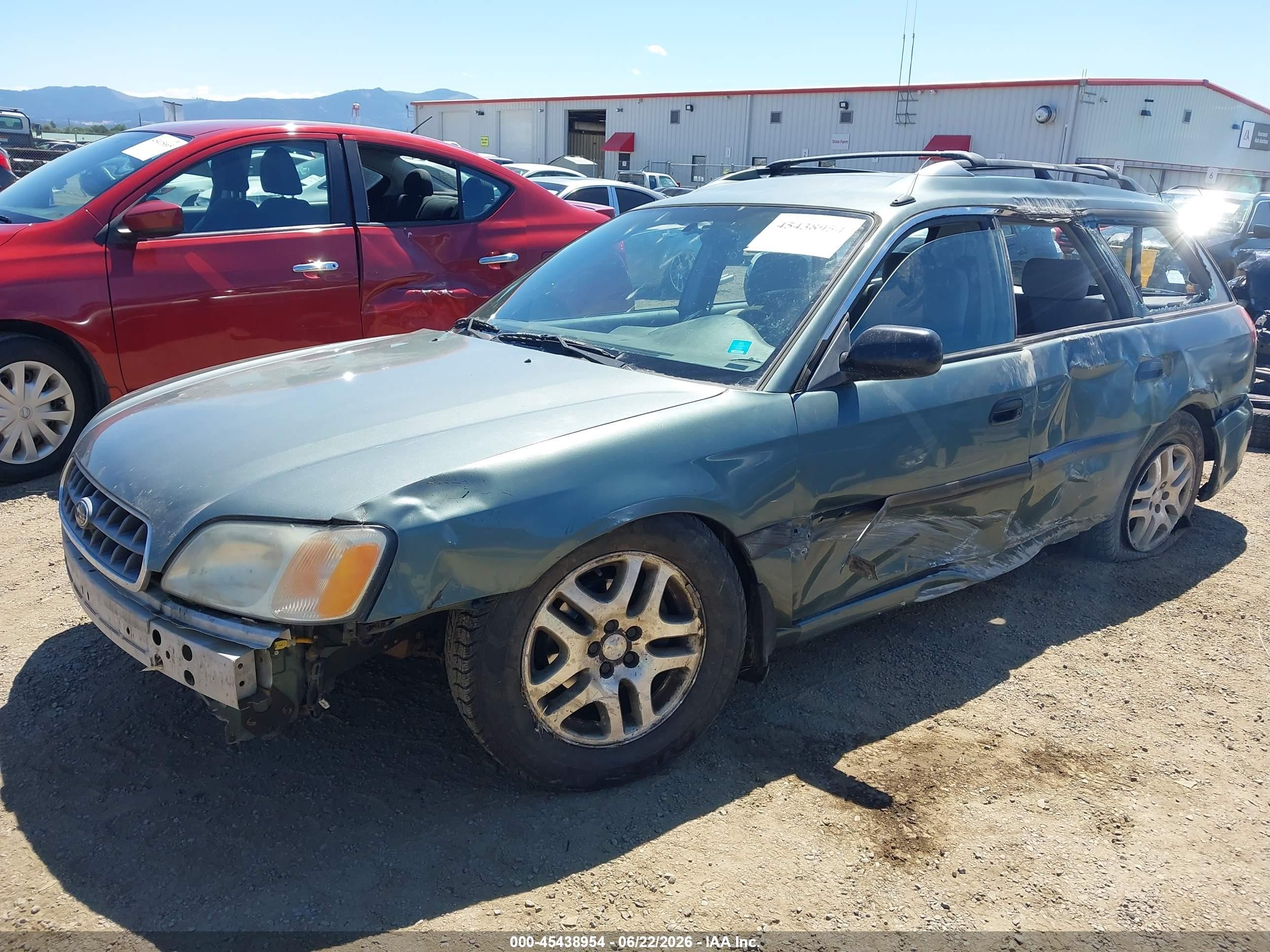 2000 Subaru Legacy L Green vin: 4S3BH6352Y7300427