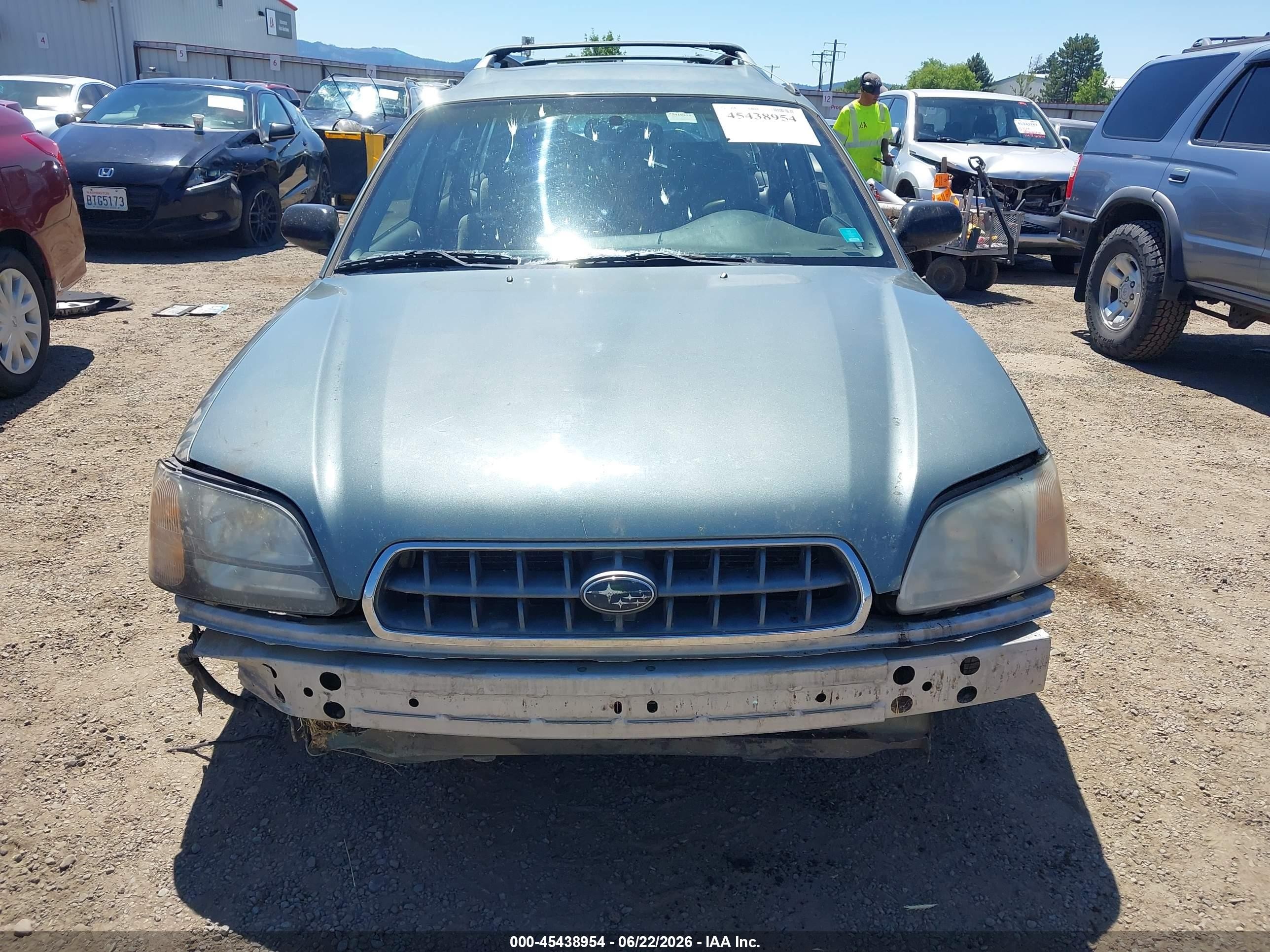2000 Subaru Legacy L Green vin: 4S3BH6352Y7300427