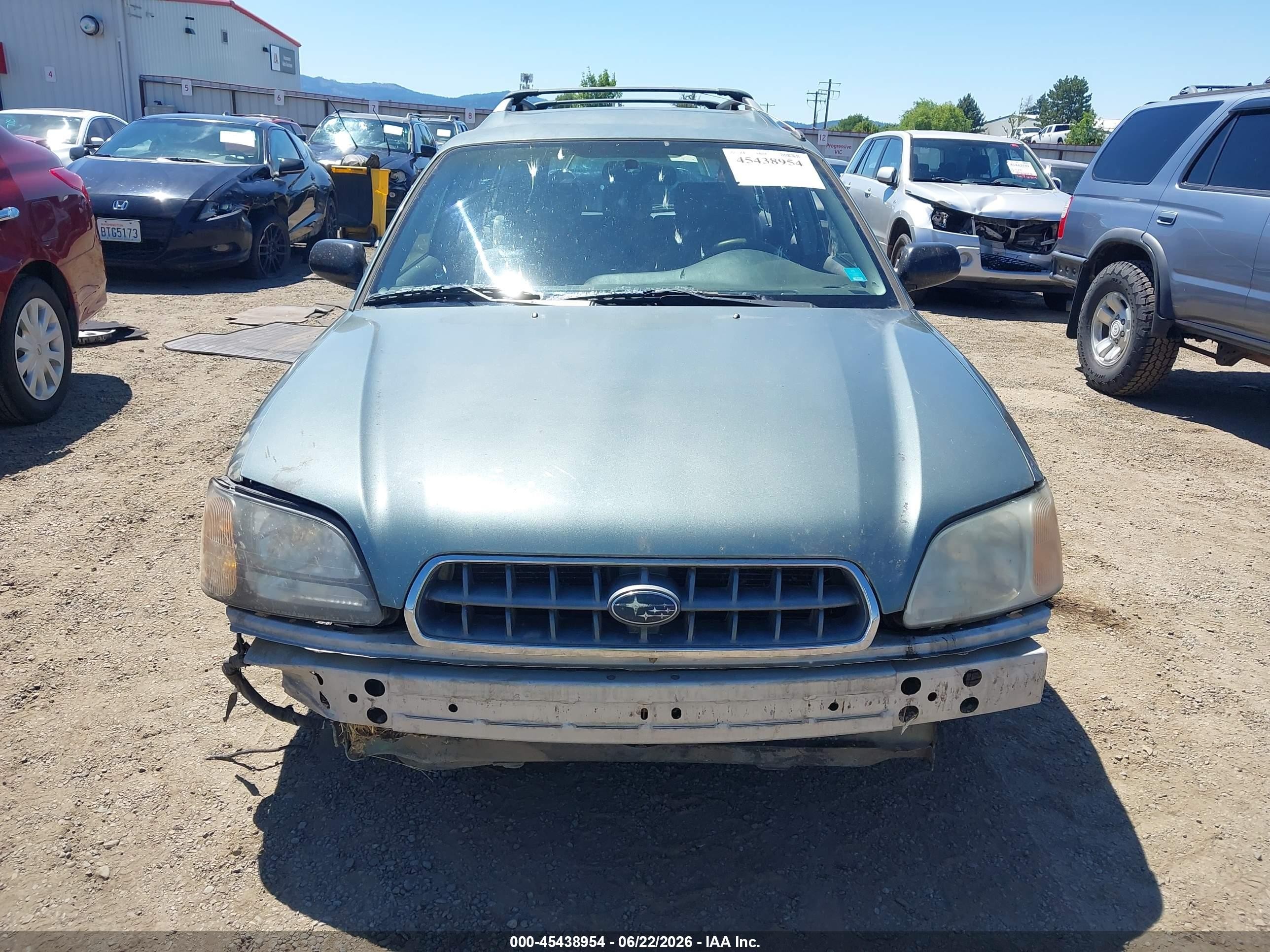 2000 Subaru Legacy L Green vin: 4S3BH6352Y7300427