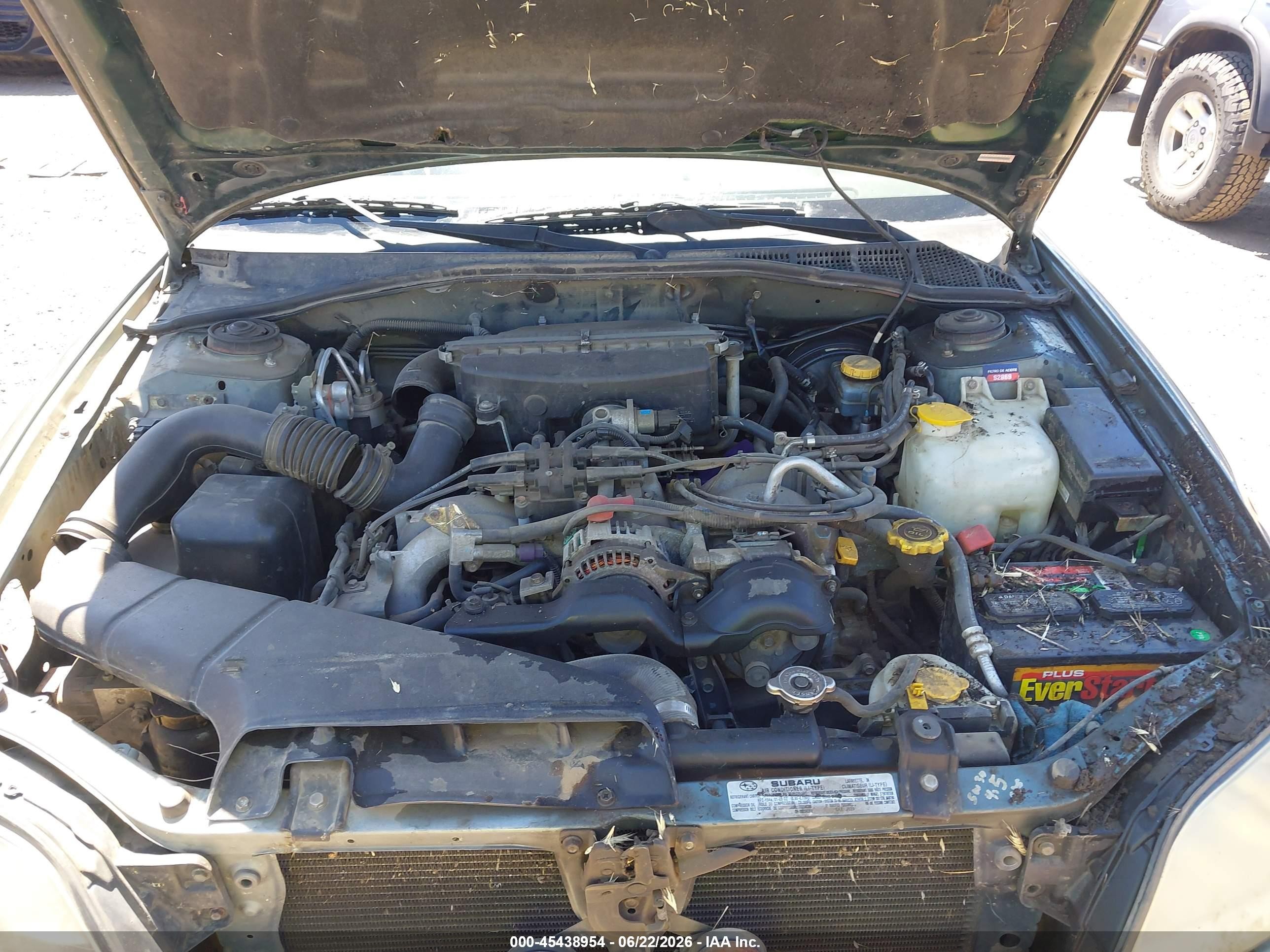 2000 Subaru Legacy L Green vin: 4S3BH6352Y7300427