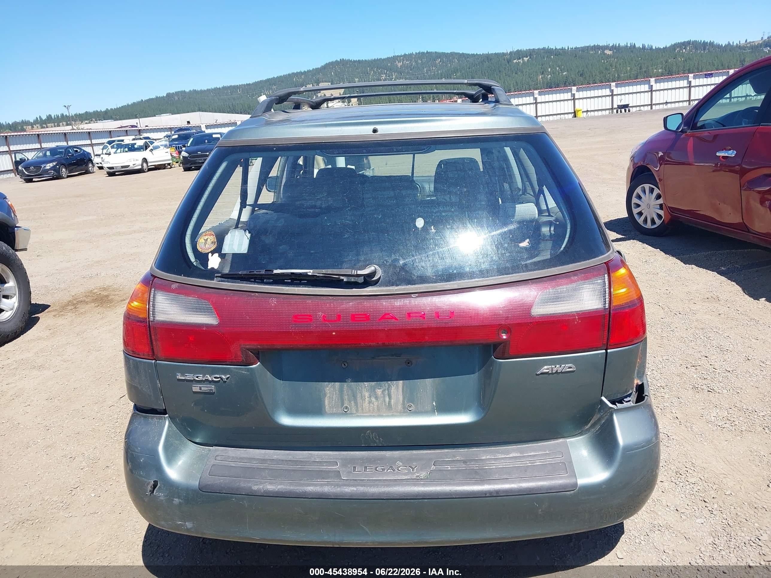 2000 Subaru Legacy L Green vin: 4S3BH6352Y7300427