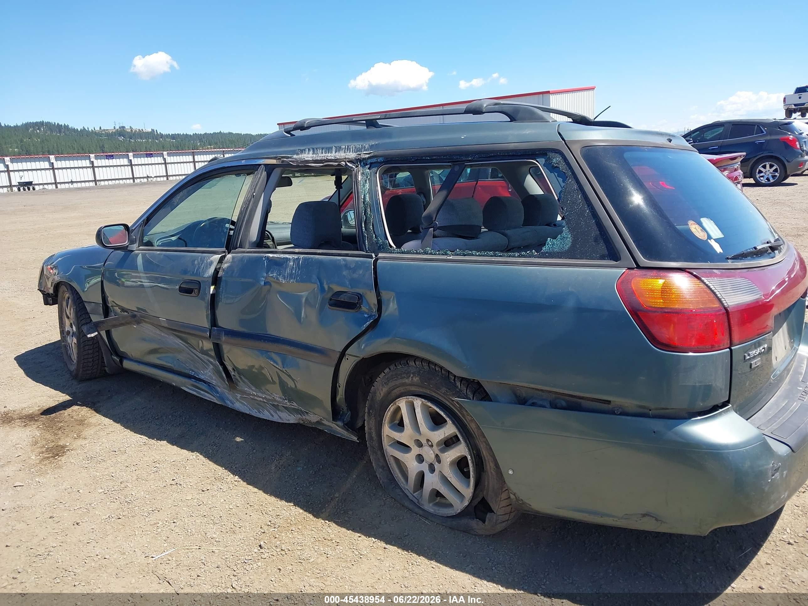 2000 Subaru Legacy L Green vin: 4S3BH6352Y7300427