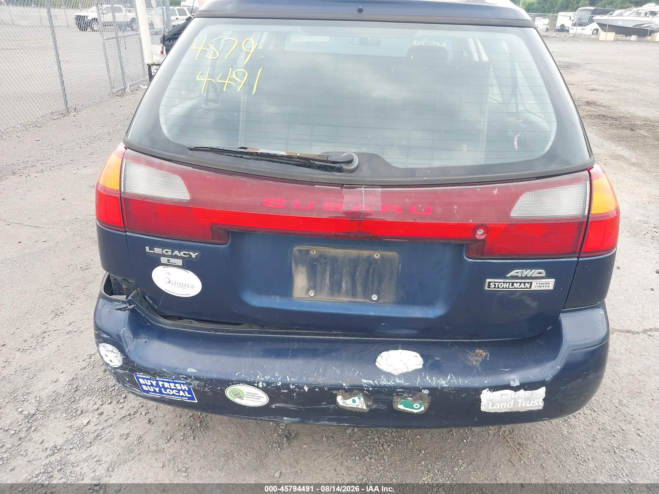 2003 Subaru Legacy L/l W/special Edition Package Синий vin: 4S3BH635336305201