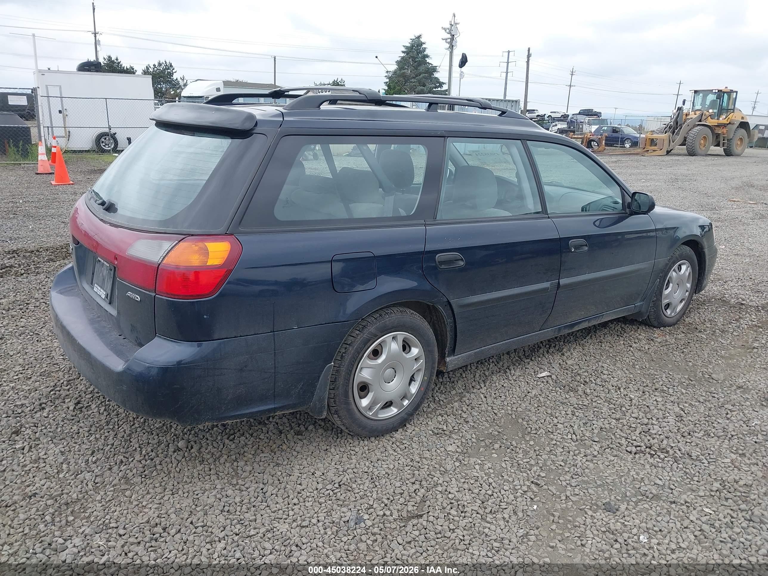 2002 Subaru Legacy L Blue vin: 4S3BH635427304891
