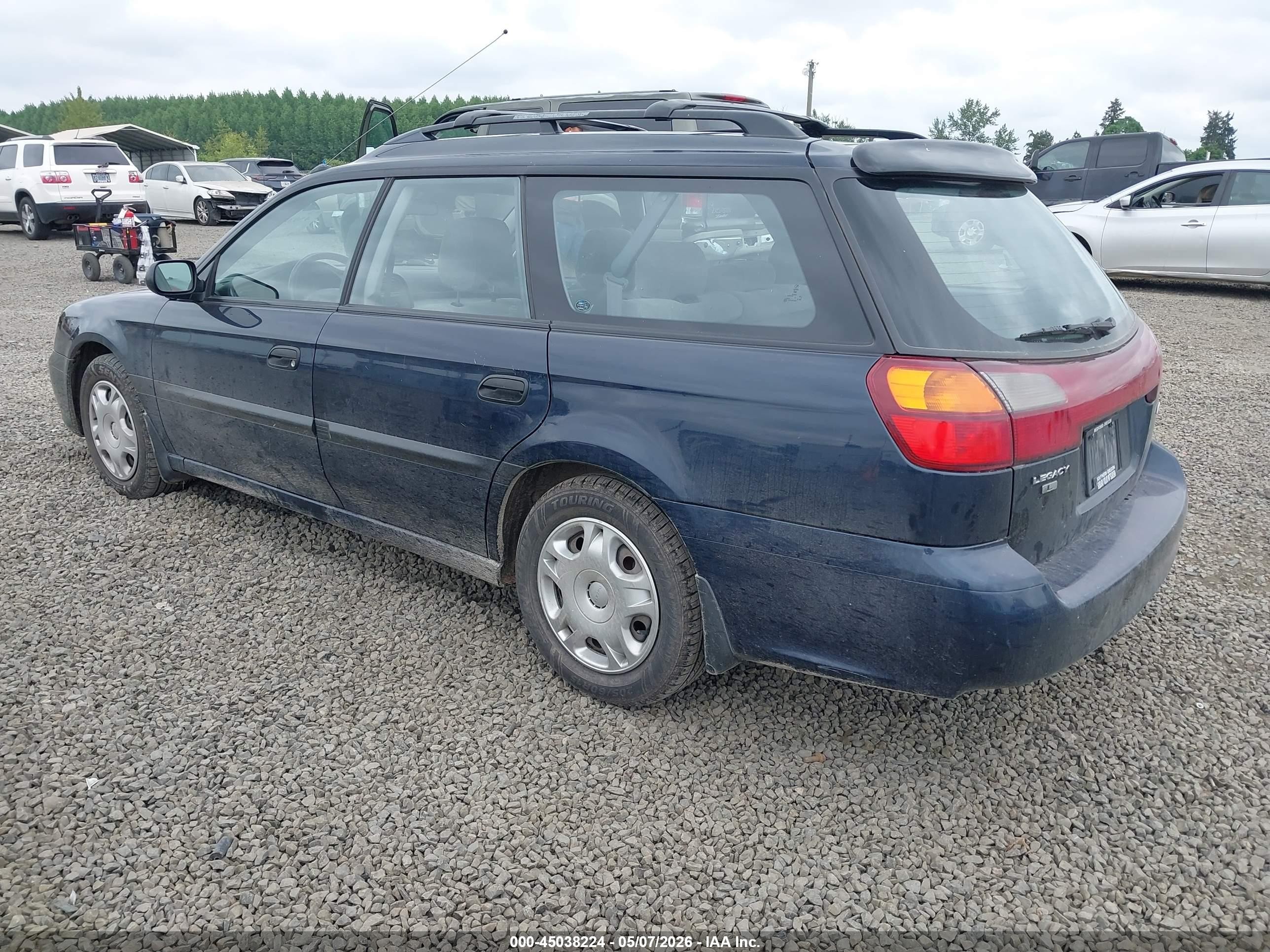 2002 Subaru Legacy L Blue vin: 4S3BH635427304891