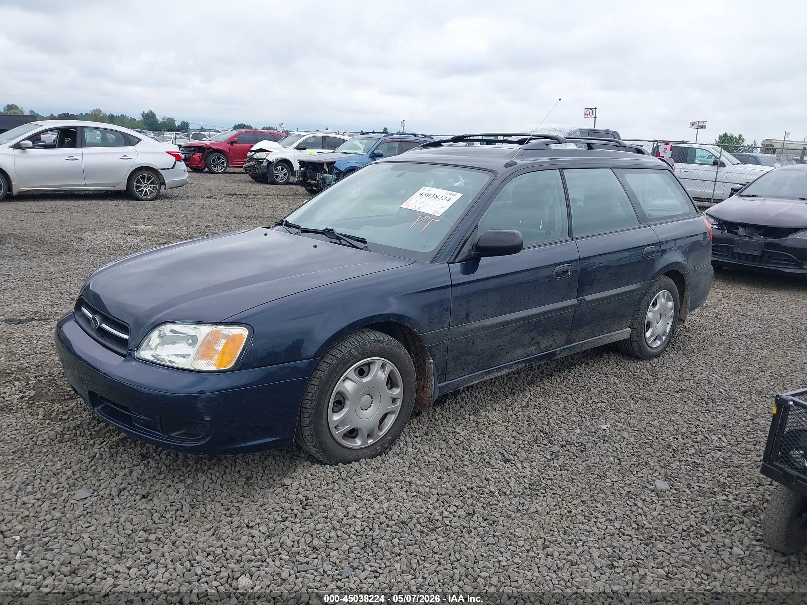 2002 Subaru Legacy L Blue vin: 4S3BH635427304891