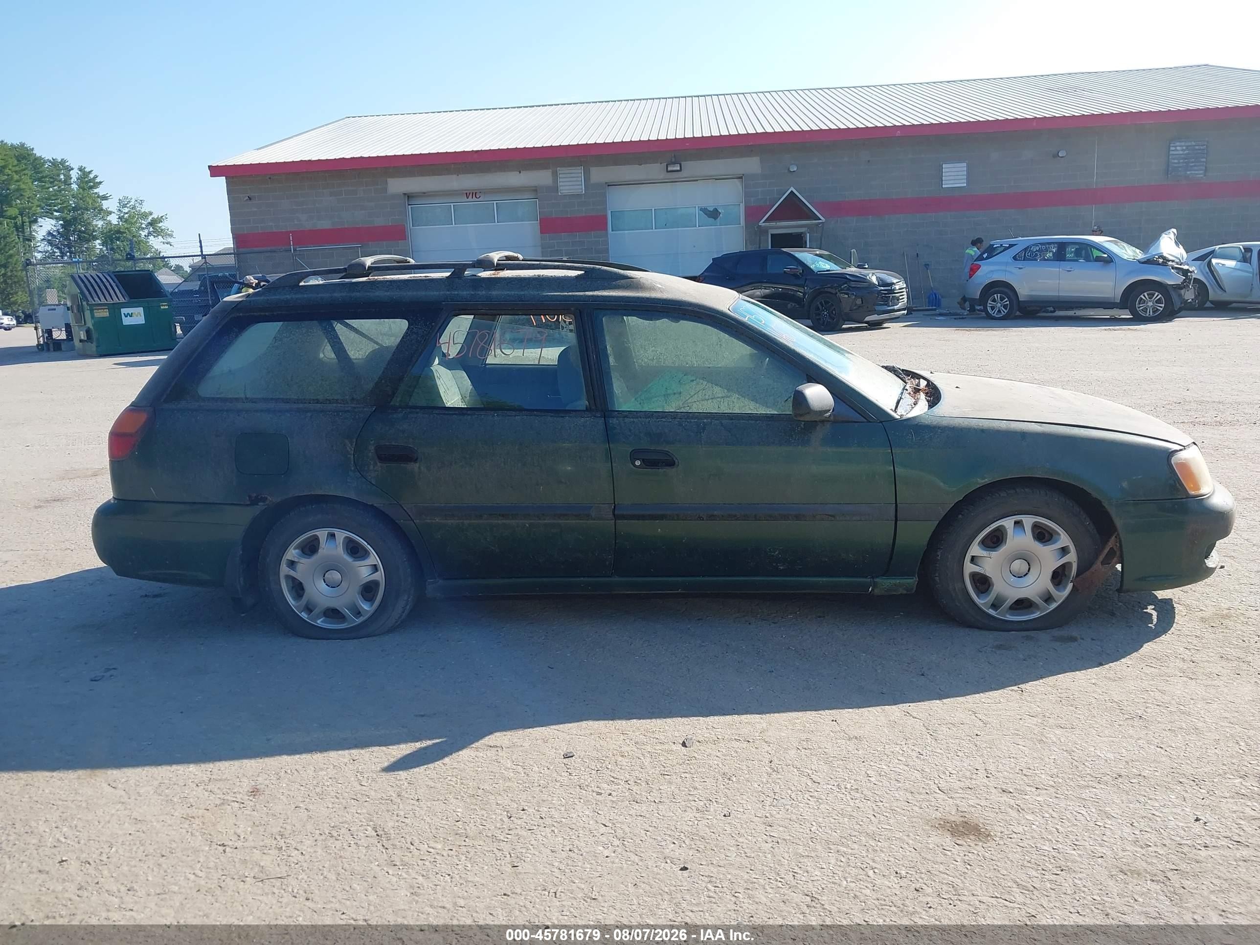 2001 Subaru Legacy L Зеленый vin: 4S3BH635516306654