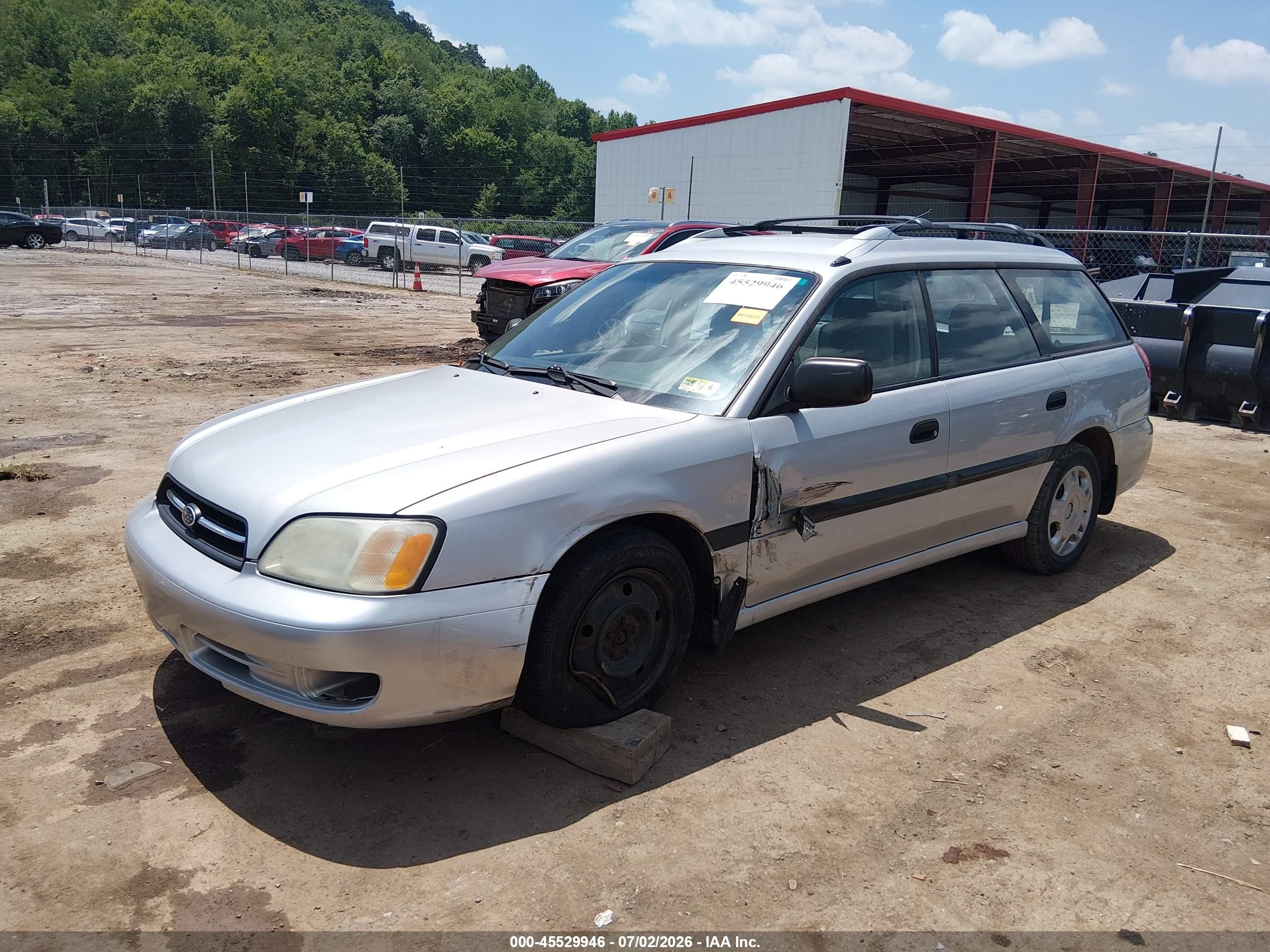 2002 Subaru Legacy L Silver vin: 4S3BH635627305489