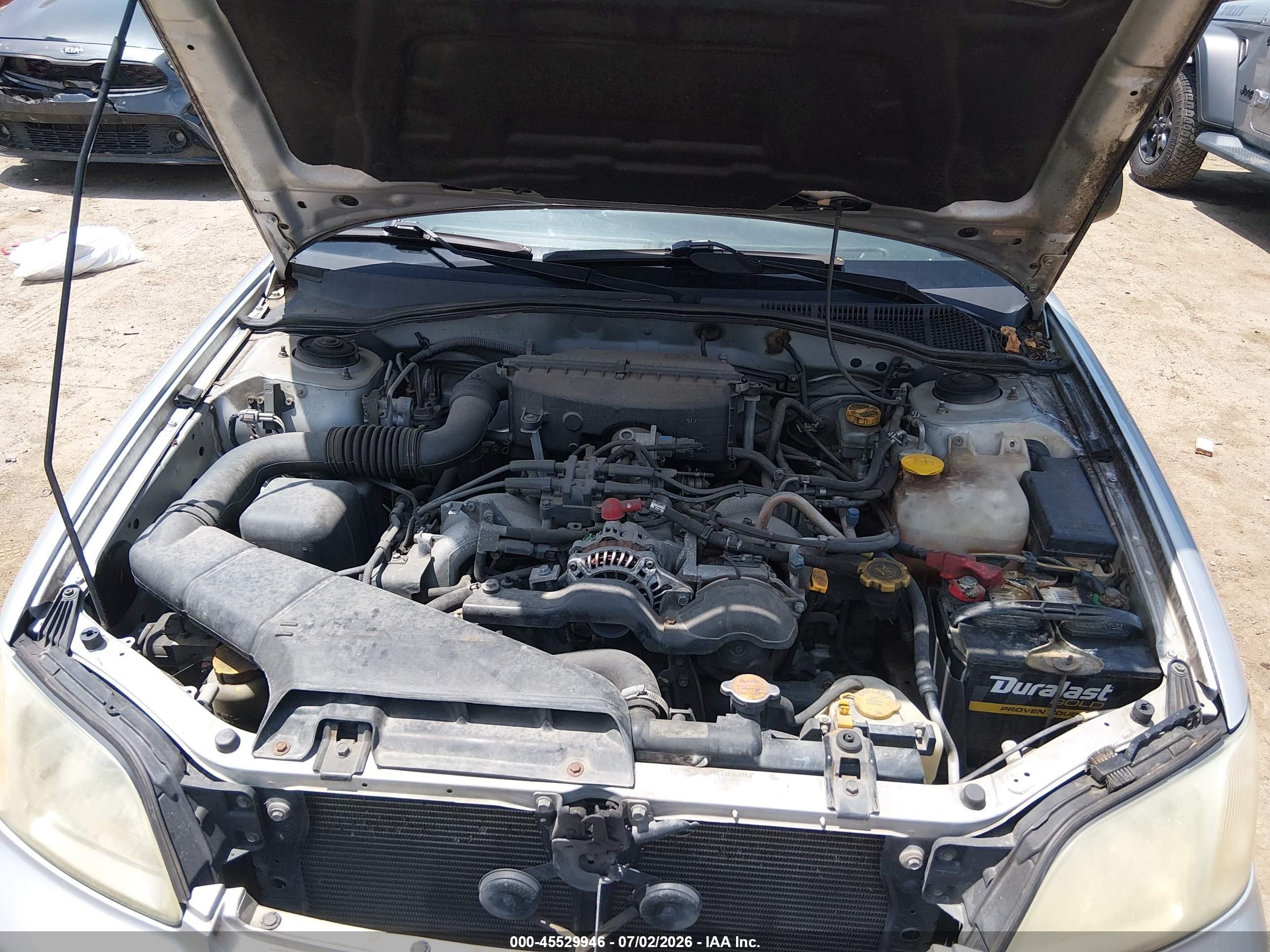 2002 Subaru Legacy L Silver vin: 4S3BH635627305489