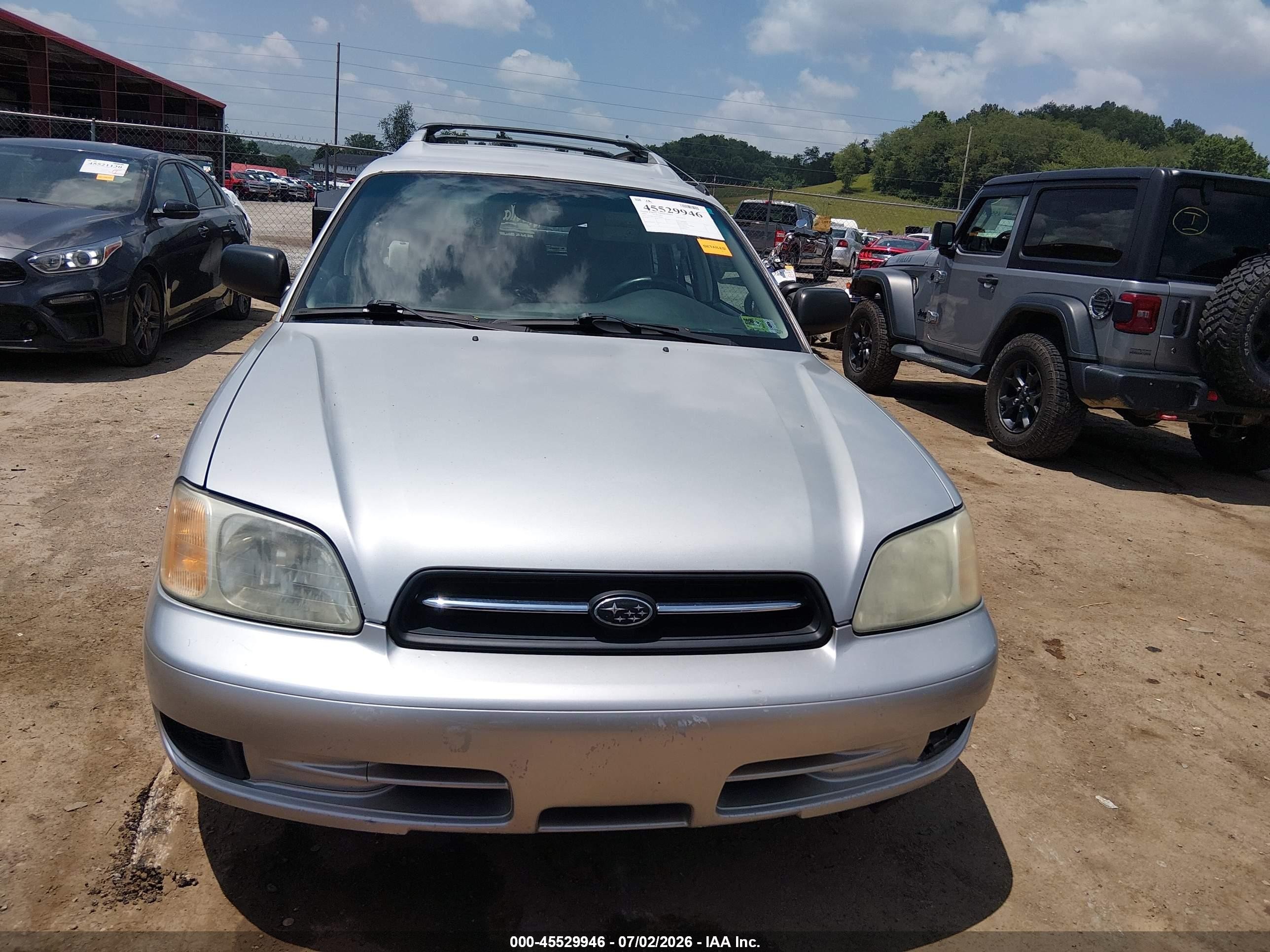 2002 Subaru Legacy L Silver vin: 4S3BH635627305489