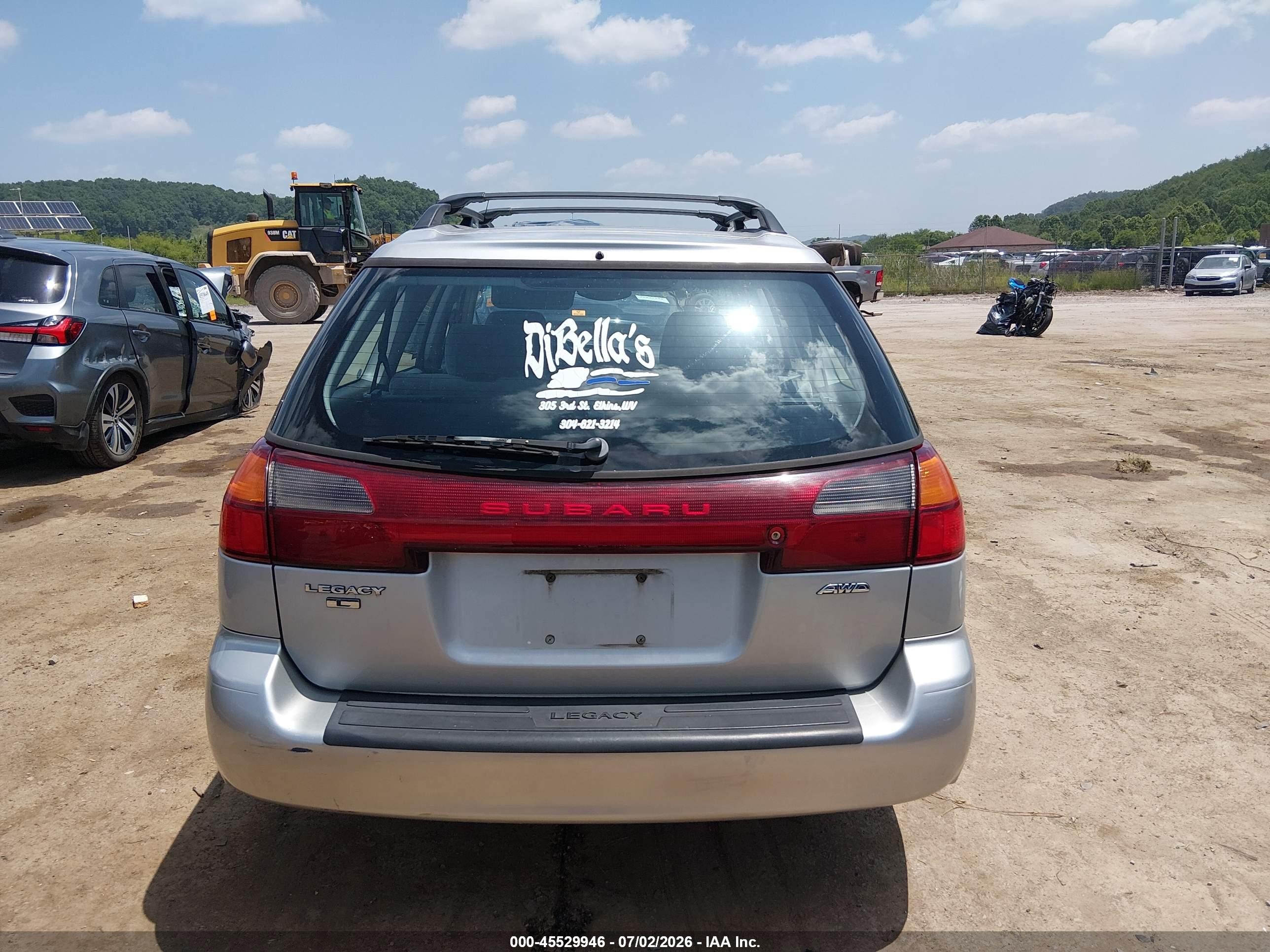 2002 Subaru Legacy L Silver vin: 4S3BH635627305489