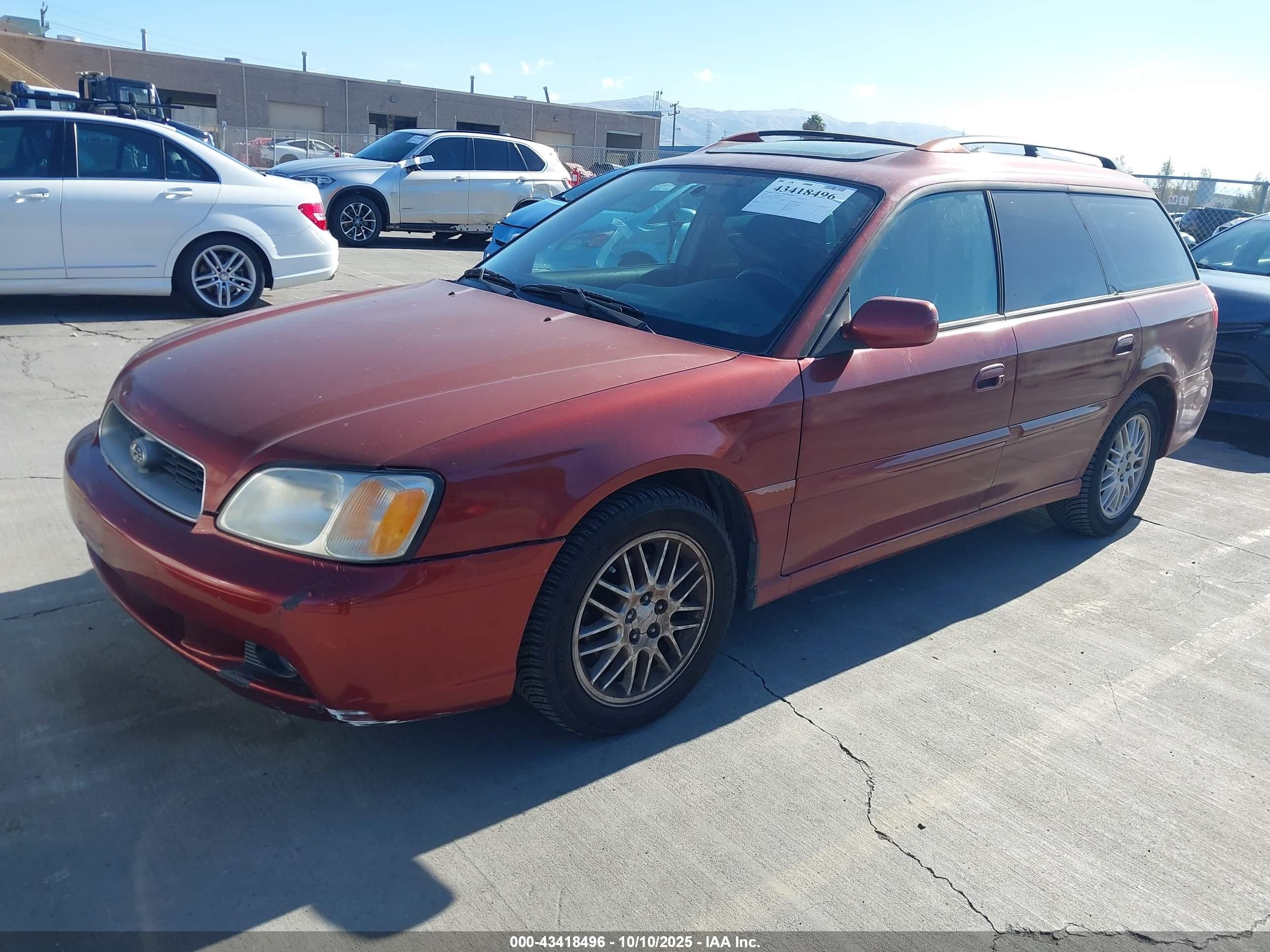 2003 Subaru Legacy L/l W/special Edition Package Красный vin: 4S3BH635937308386