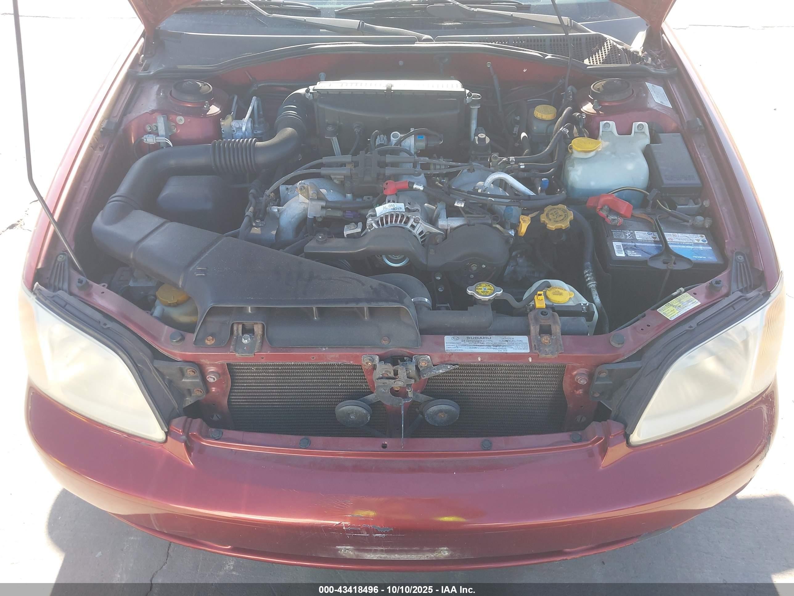 2003 Subaru Legacy L/l W/special Edition Package Красный vin: 4S3BH635937308386