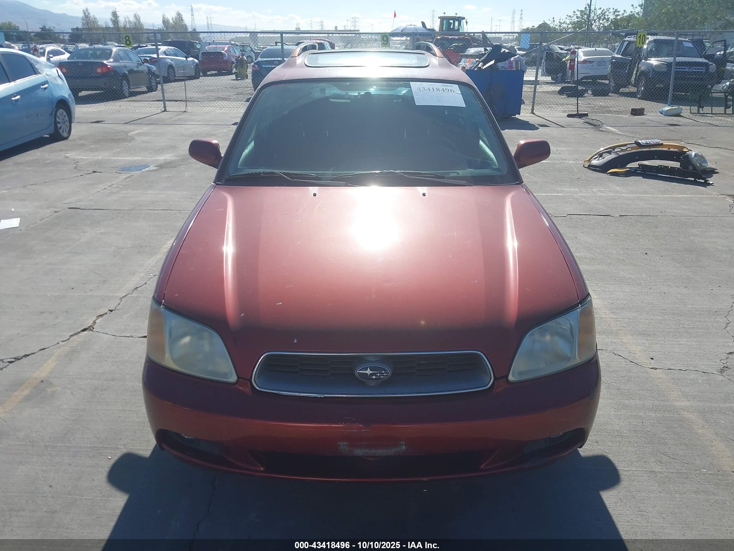 2003 Subaru Legacy L/l W/special Edition Package Красный vin: 4S3BH635937308386