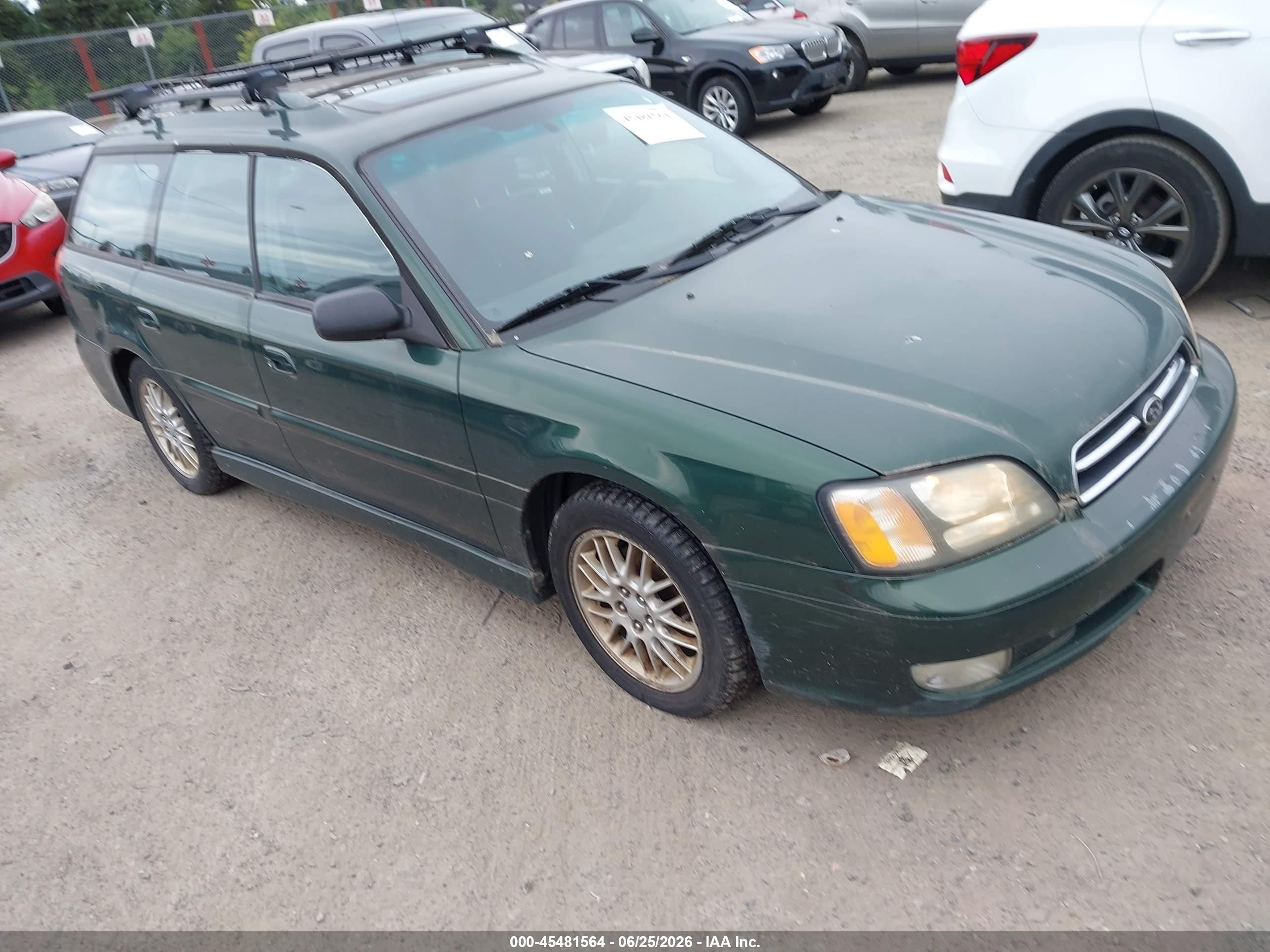 2001 Subaru Legacy Gt Green vin: 4S3BH645117311276
