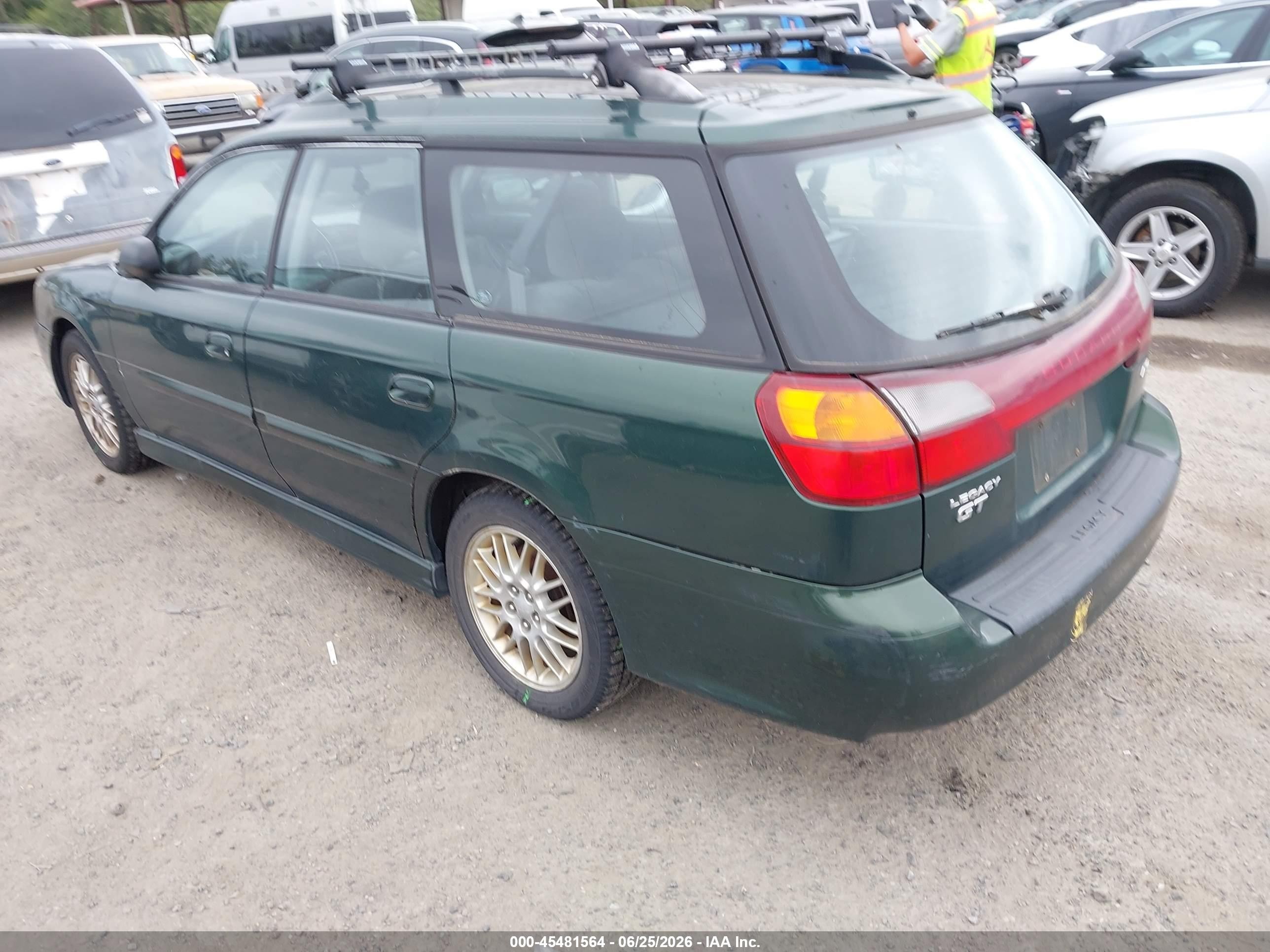 2001 Subaru Legacy Gt Green vin: 4S3BH645117311276