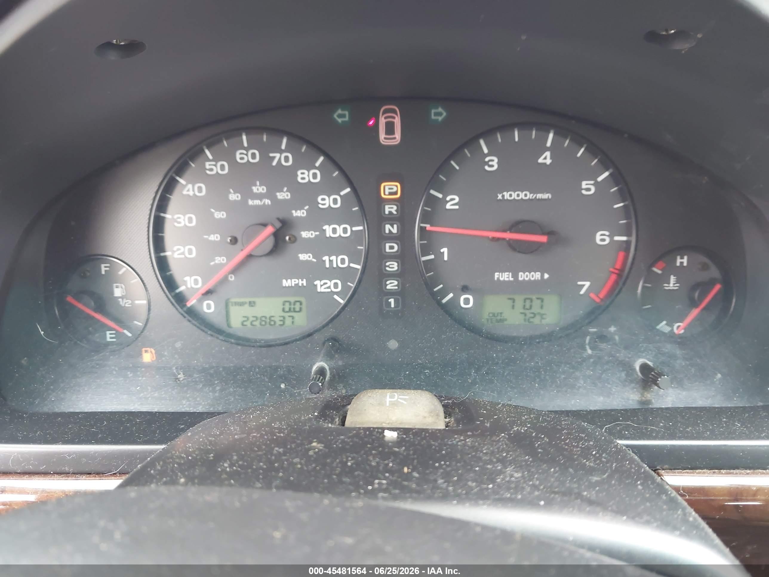 2001 Subaru Legacy Gt Green vin: 4S3BH645117311276