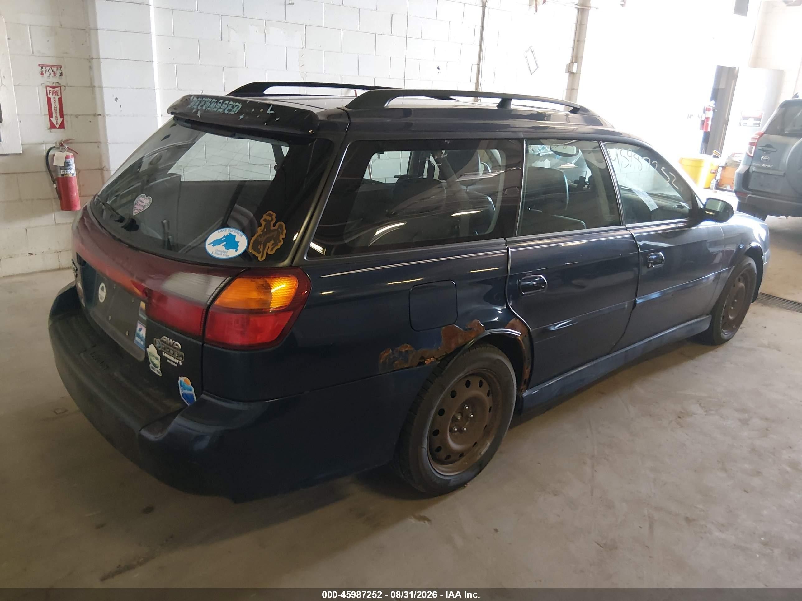 2004 Subaru Legacy Gt Blue vin: 4S3BH646245300103