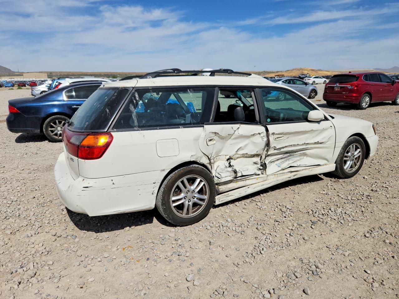 2003 Subaru Legacy Gt White vin: 4S3BH646735308924