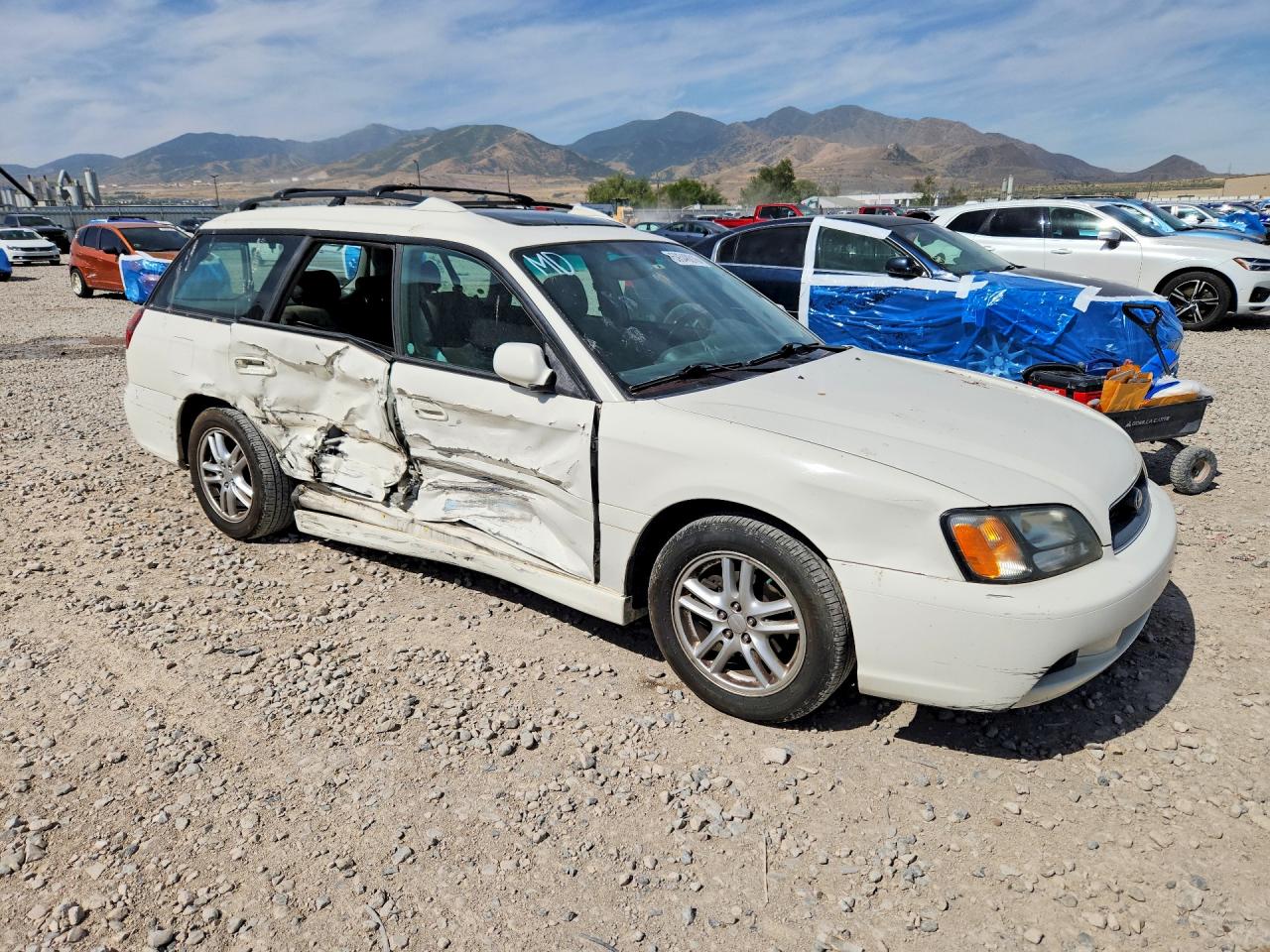 2003 Subaru Legacy Gt White vin: 4S3BH646735308924