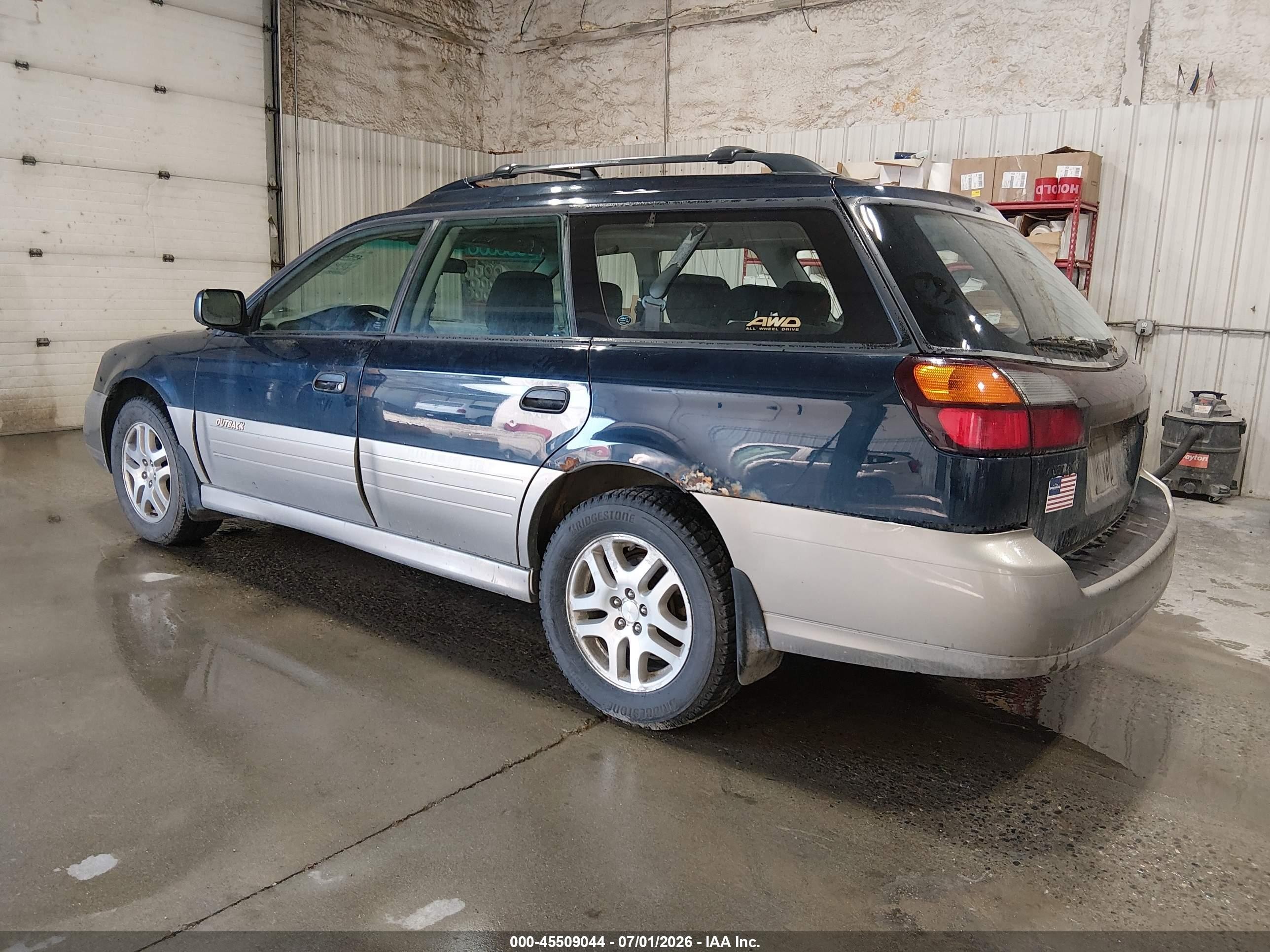 2002 Subaru Outback   Blue vin: 4S3BH665026611542