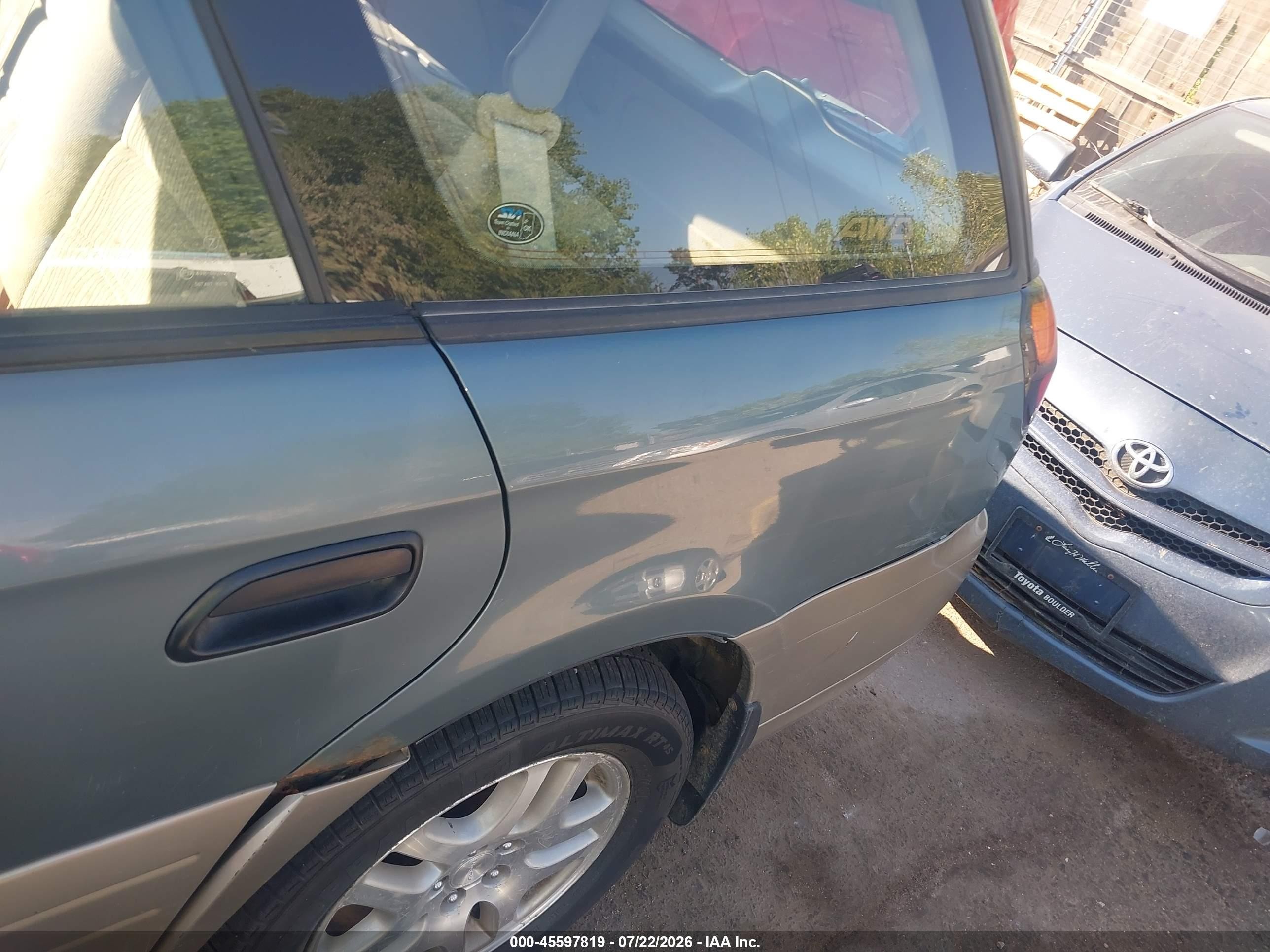 2002 Subaru Outback   Green vin: 4S3BH665026660711